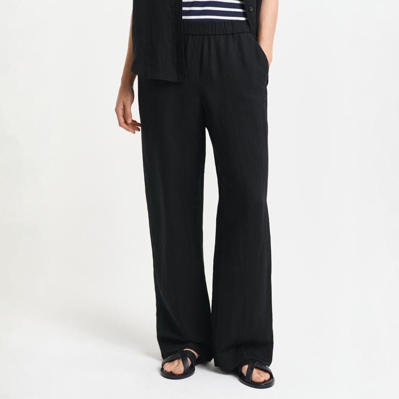 GANT Kadın Siyah Relaxed Fit Pantolon