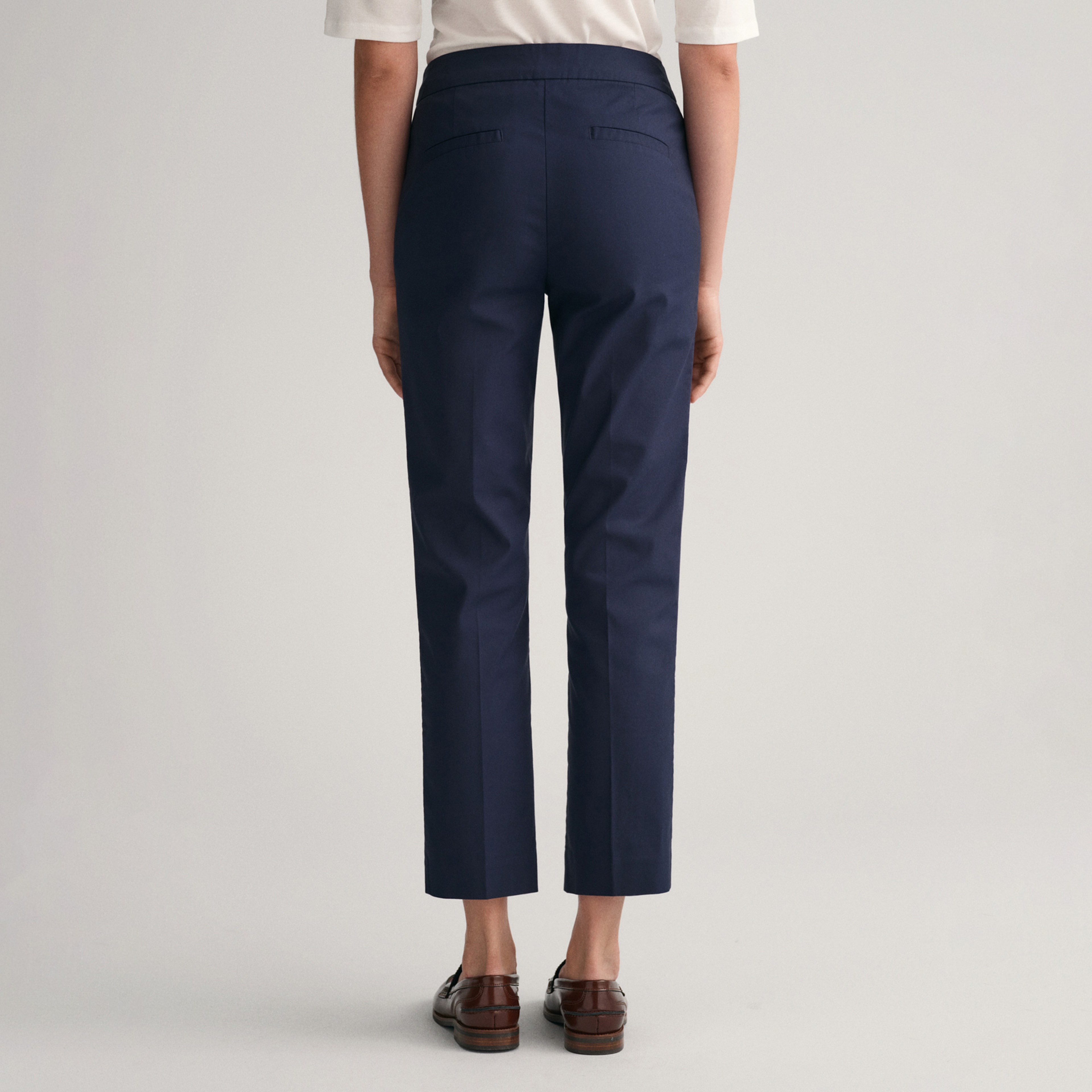 GANT Kadın Lacivert Slim Fit Pantolon