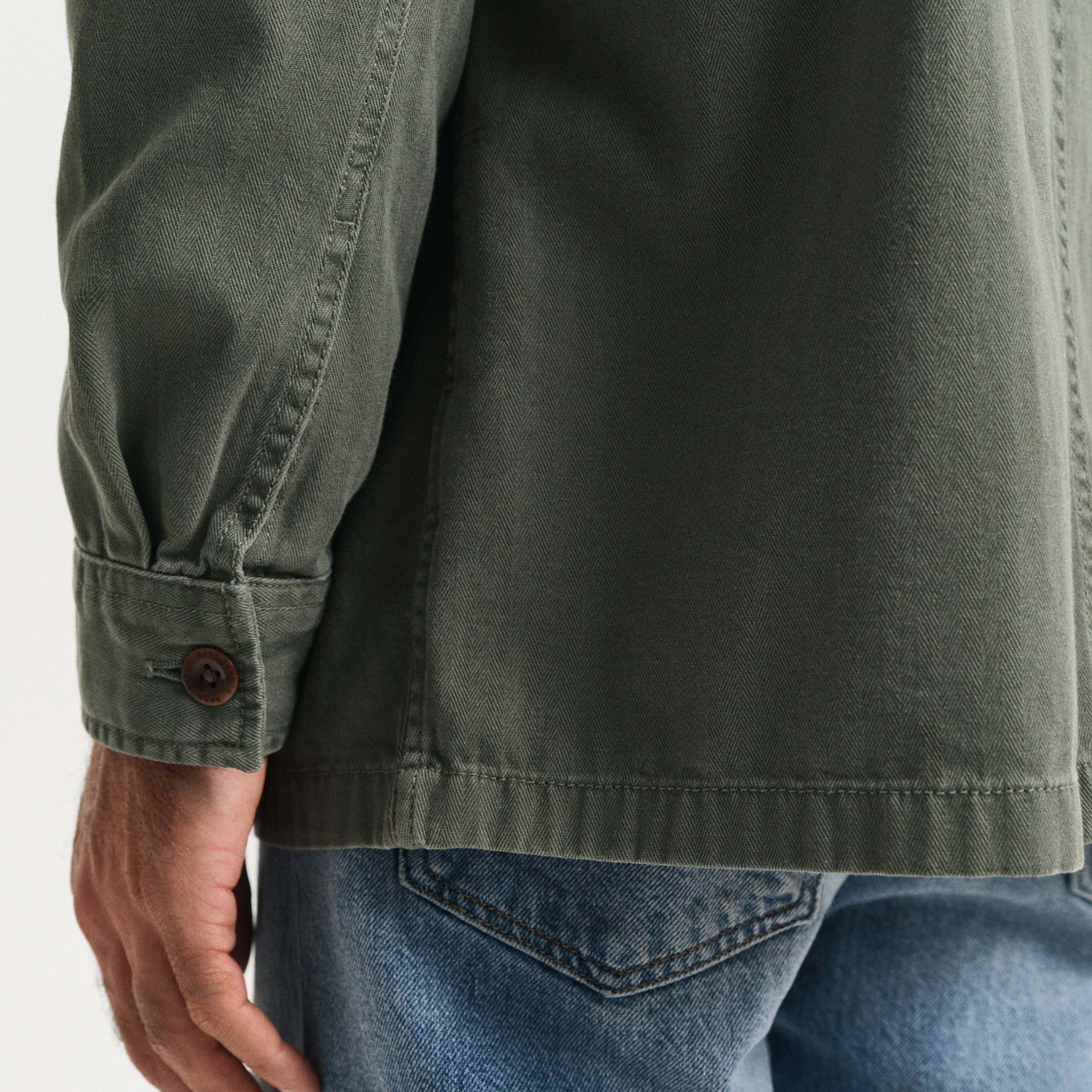 GANT Erkek Yeşil Regular Fit Klasik Yaka Gömlek