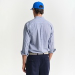 GANT Erkek Lacivert Regular Fit Düğmeli Yaka Çizgili Gömlek