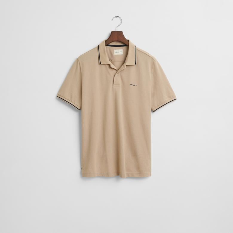 GANT Erkek Bej Regular Fit Polo