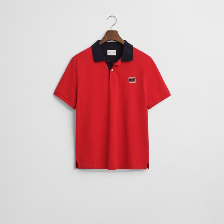 GANT Erkek Kırmızı Regular Fit Polo