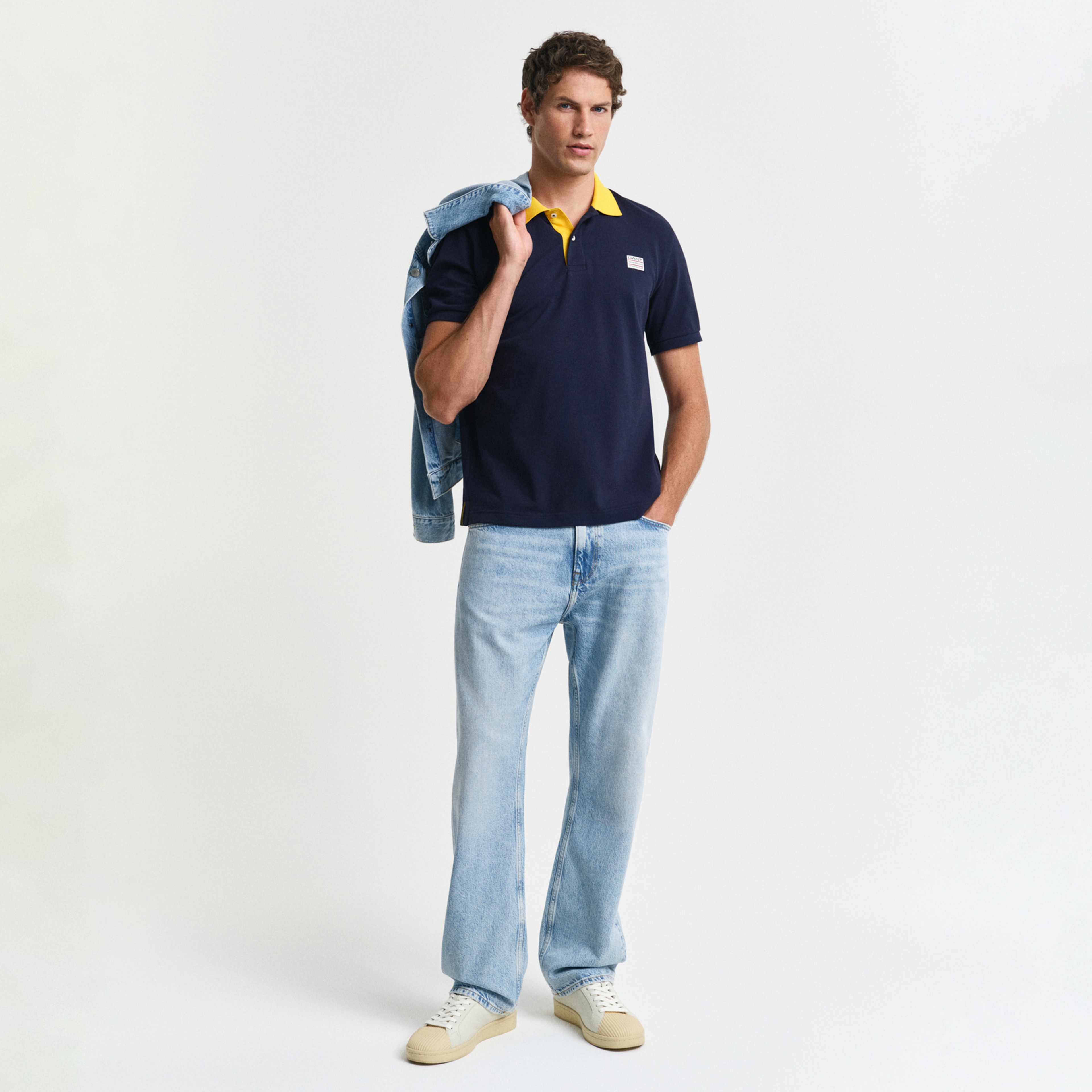GANT Erkek Lacivert Regular Fit Polo