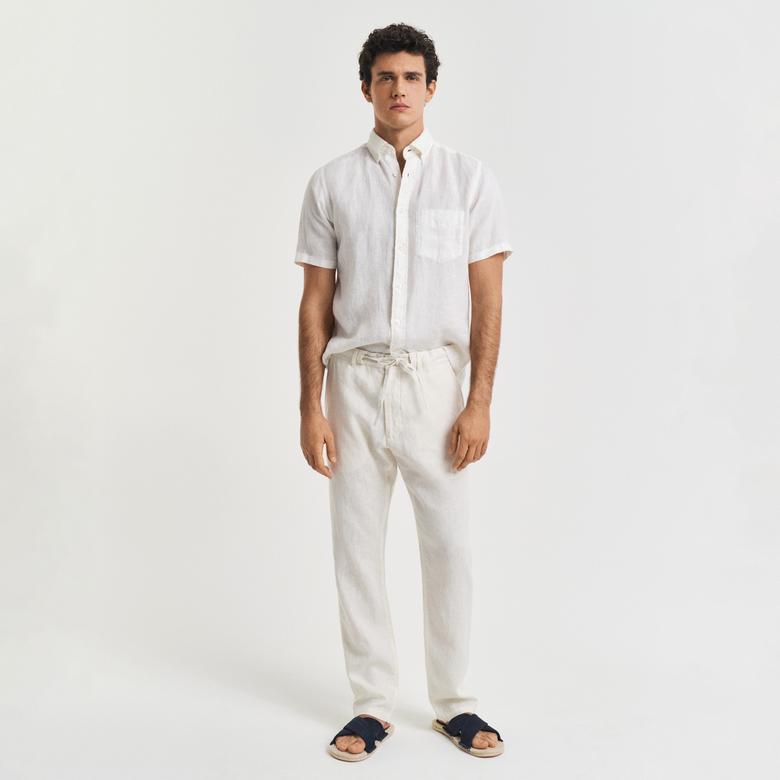 GANT Erkek Krem Relaxed Fit Pantolon