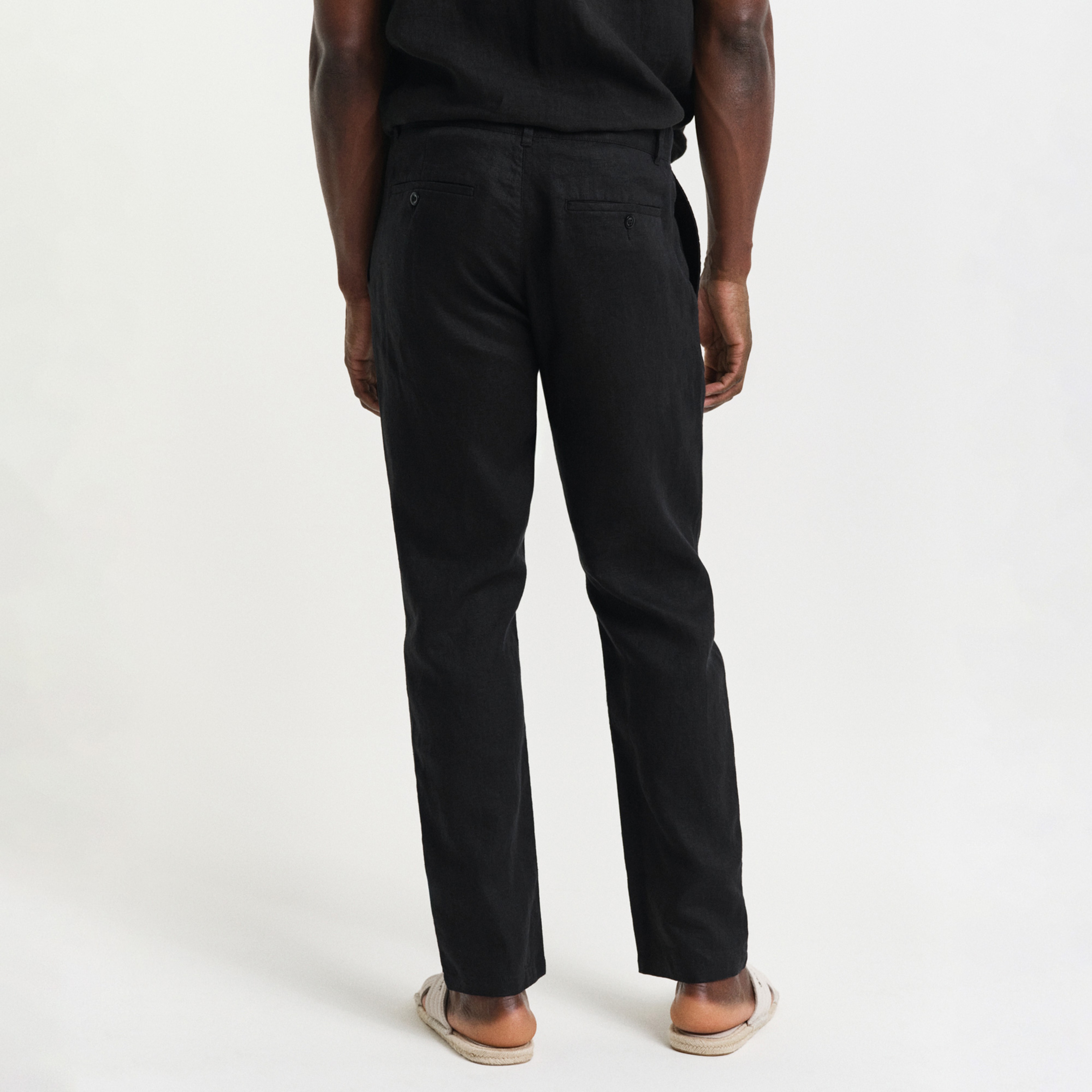GANT Erkek Siyah Relaxed Fit Pantolon