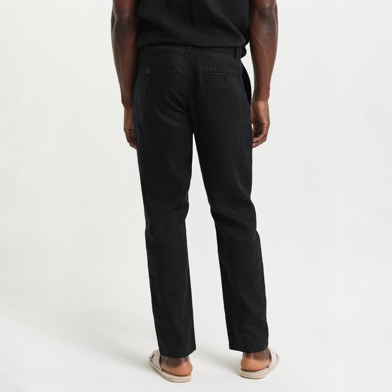 GANT Erkek Siyah Relaxed Fit Pantolon