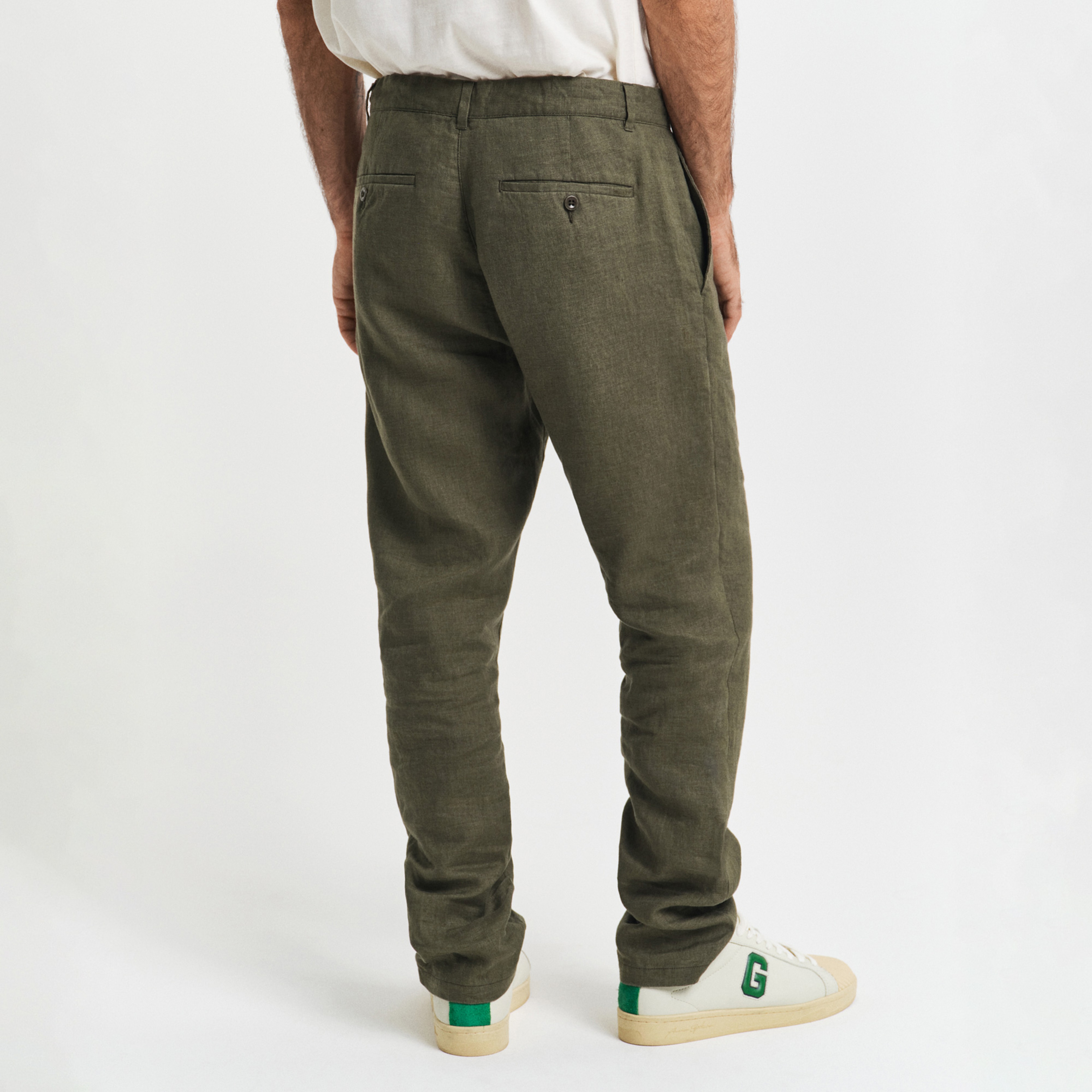 GANT Erkek Yeşil Relaxed Fit Pantolon
