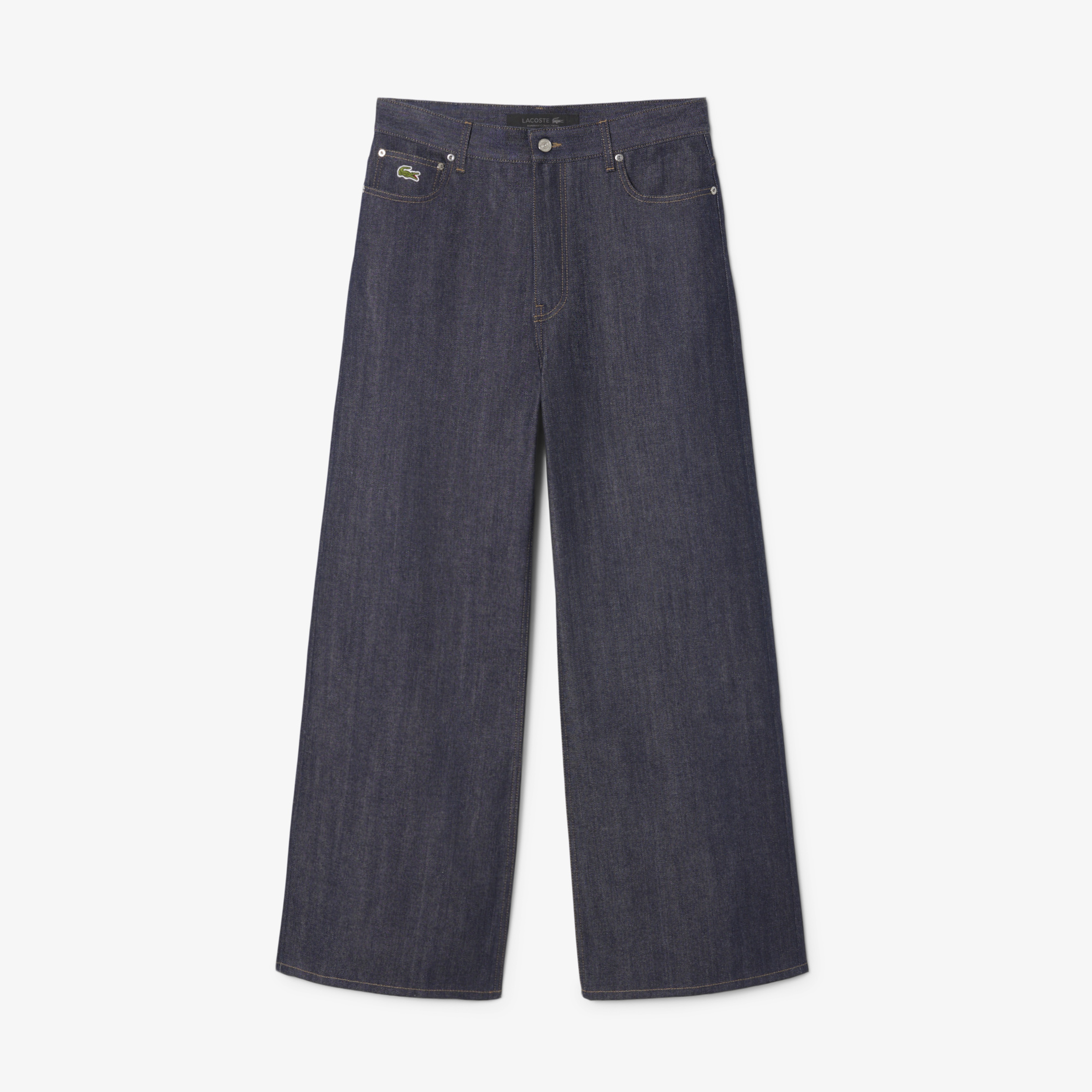 SS25 RUNWAY Erkek Wide Leg Mavi Jean Pantolon