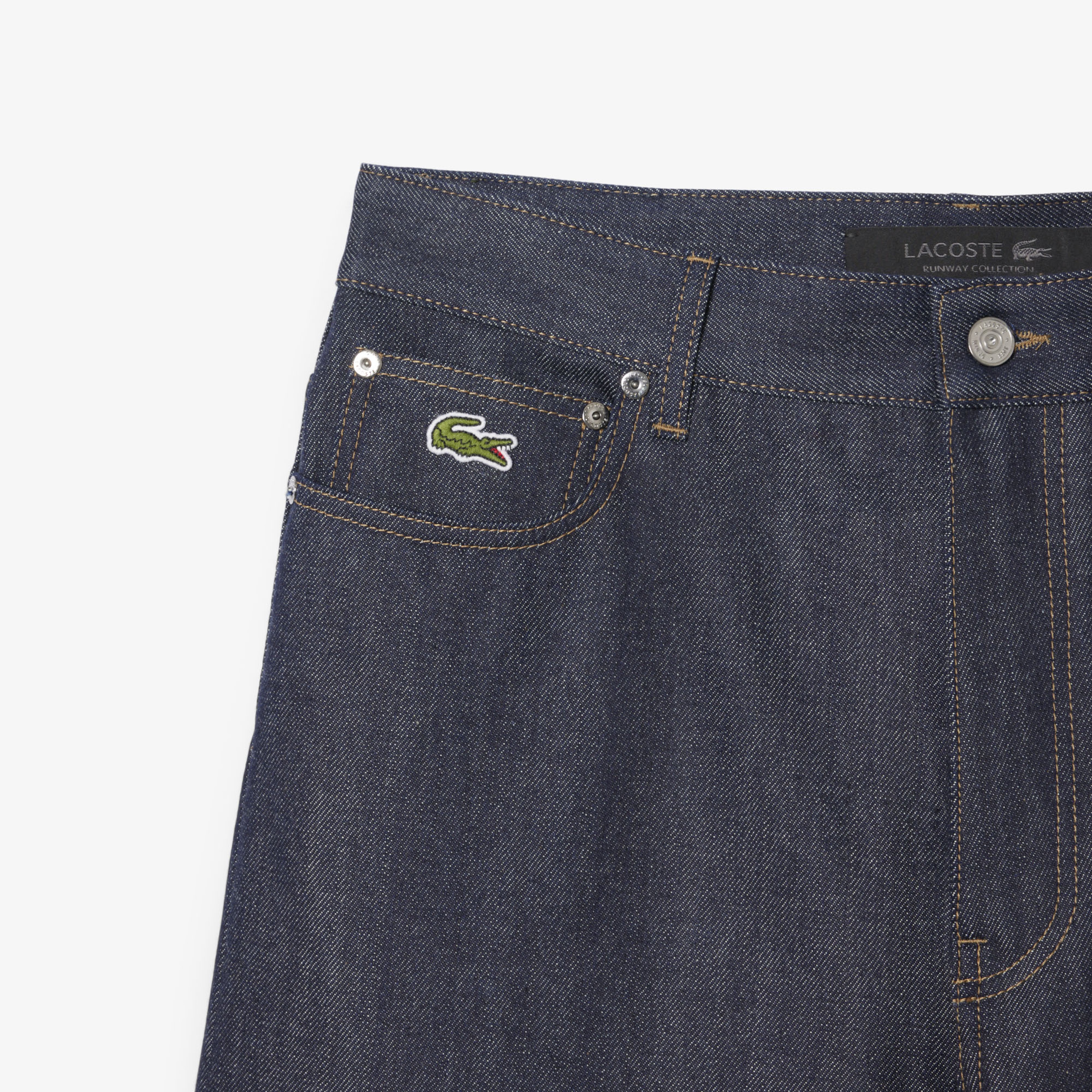 SS25 RUNWAY Erkek Wide Leg Mavi Jean Pantolon