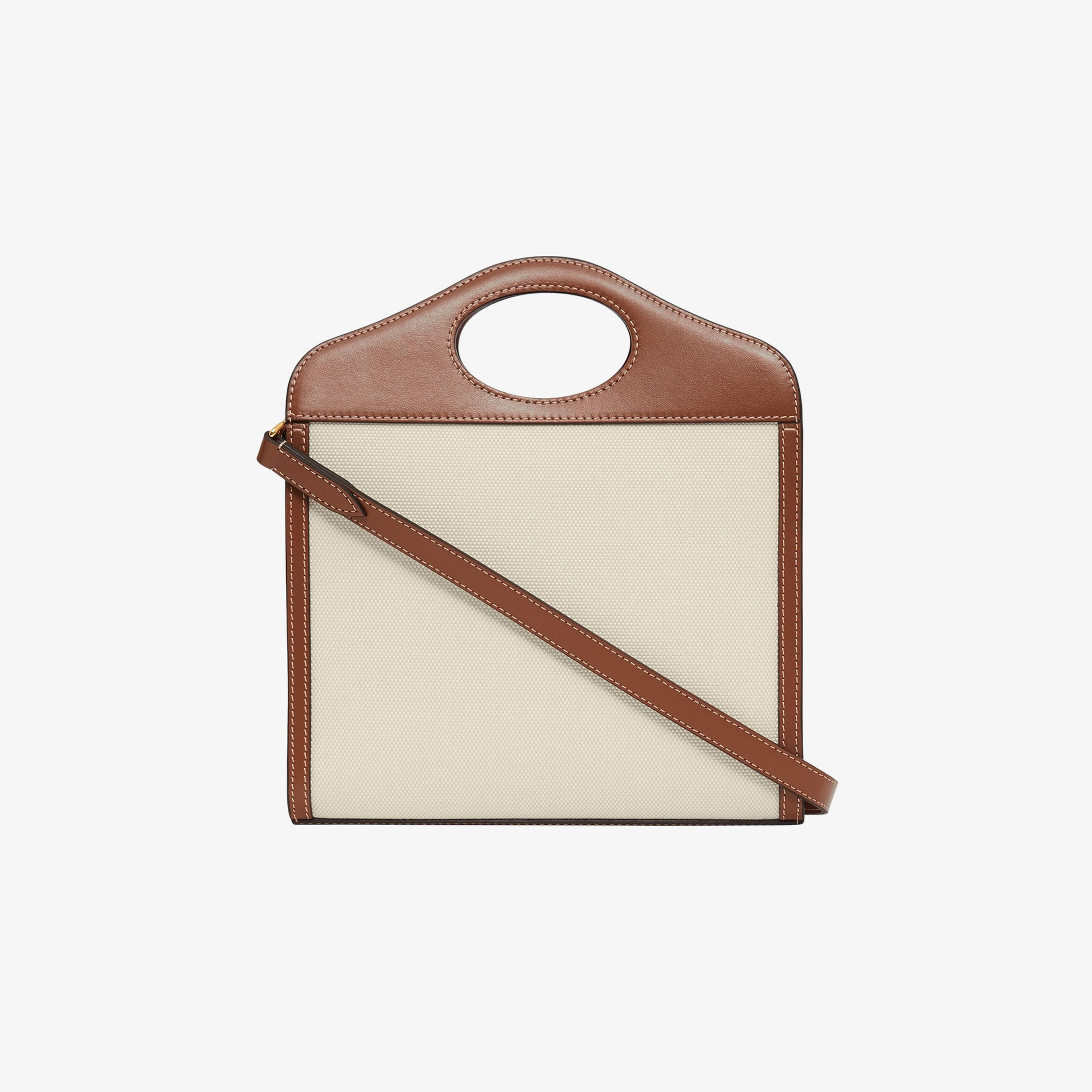 Burberry Mini Pocket Kadın Krem Rengi Omuz Çantası