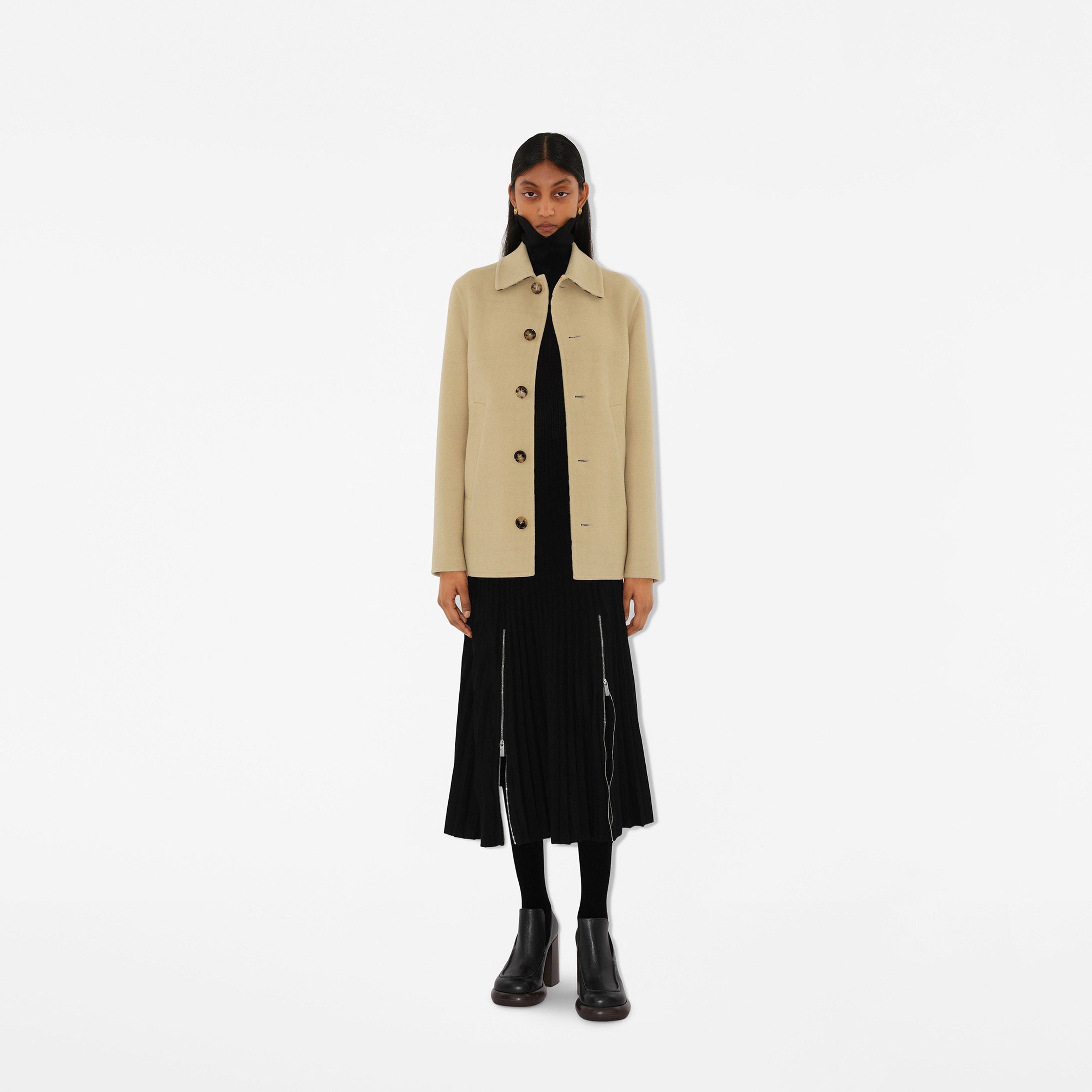 Burberry Kadın Yün Kadın Bej Ceket