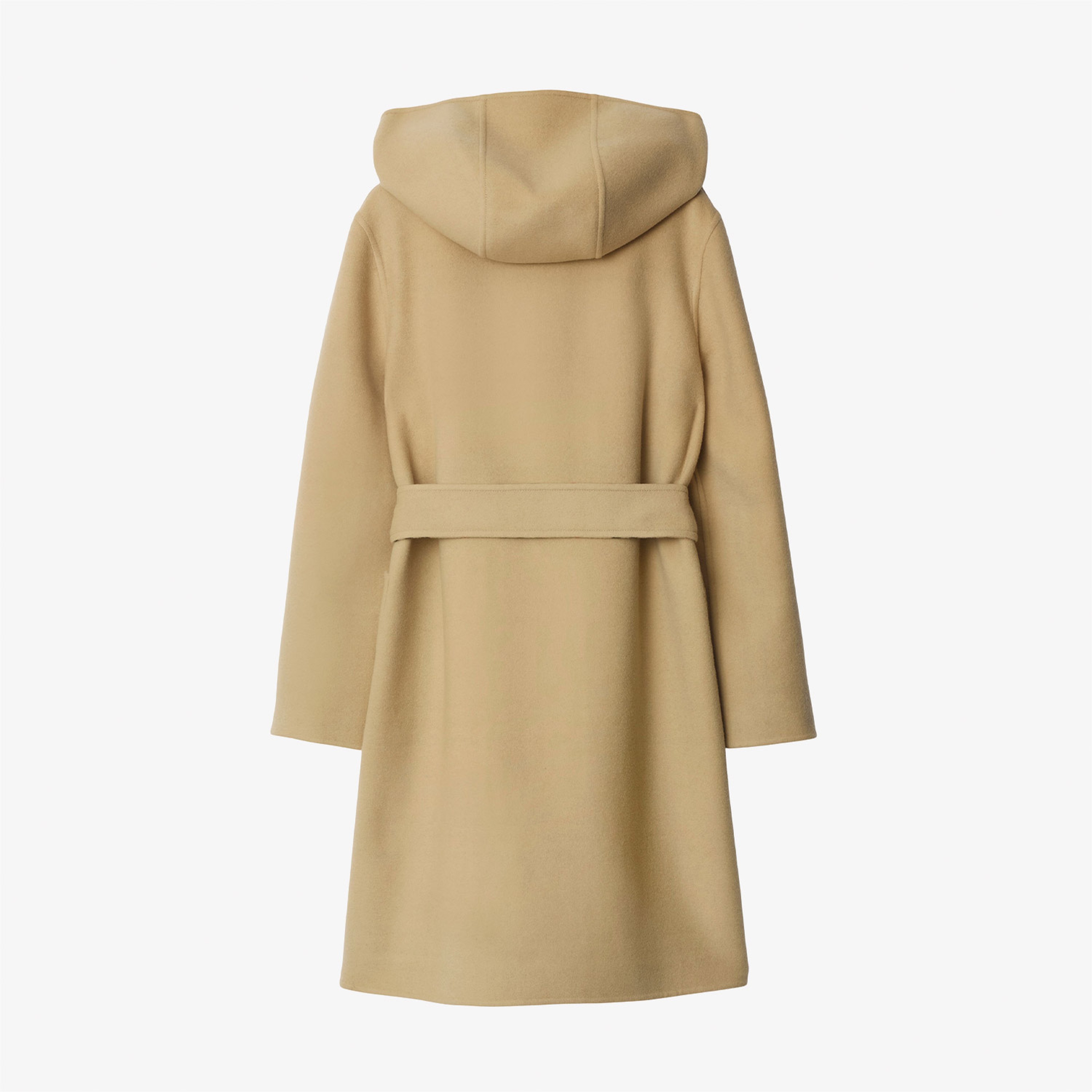 Burberry Mid-length Reversible Check Yün Kadın Bej Mont