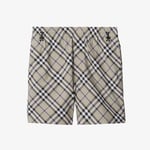 Burberry Check Erkek Krem Rengi Şort