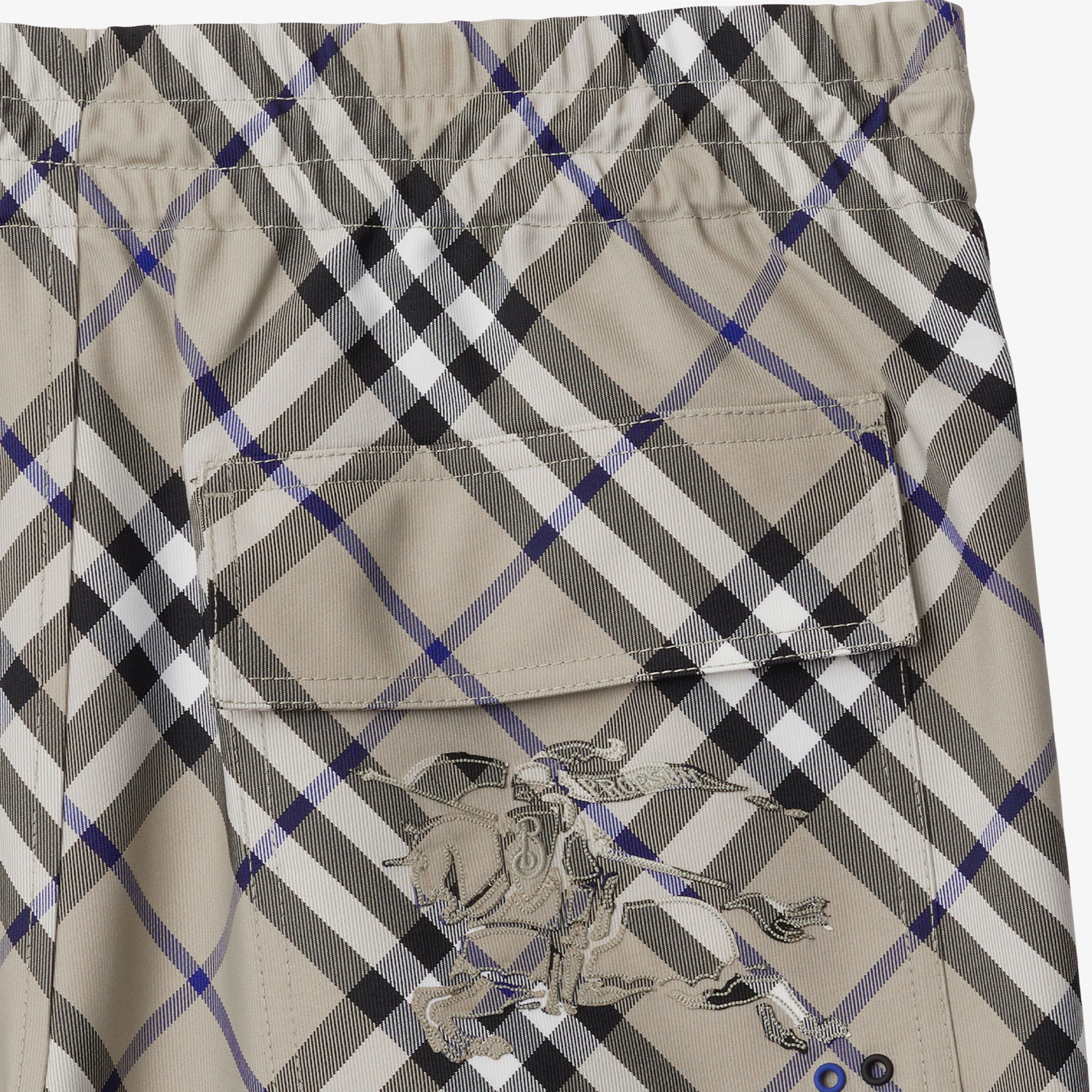 Burberry Check Erkek Krem Rengi Şort