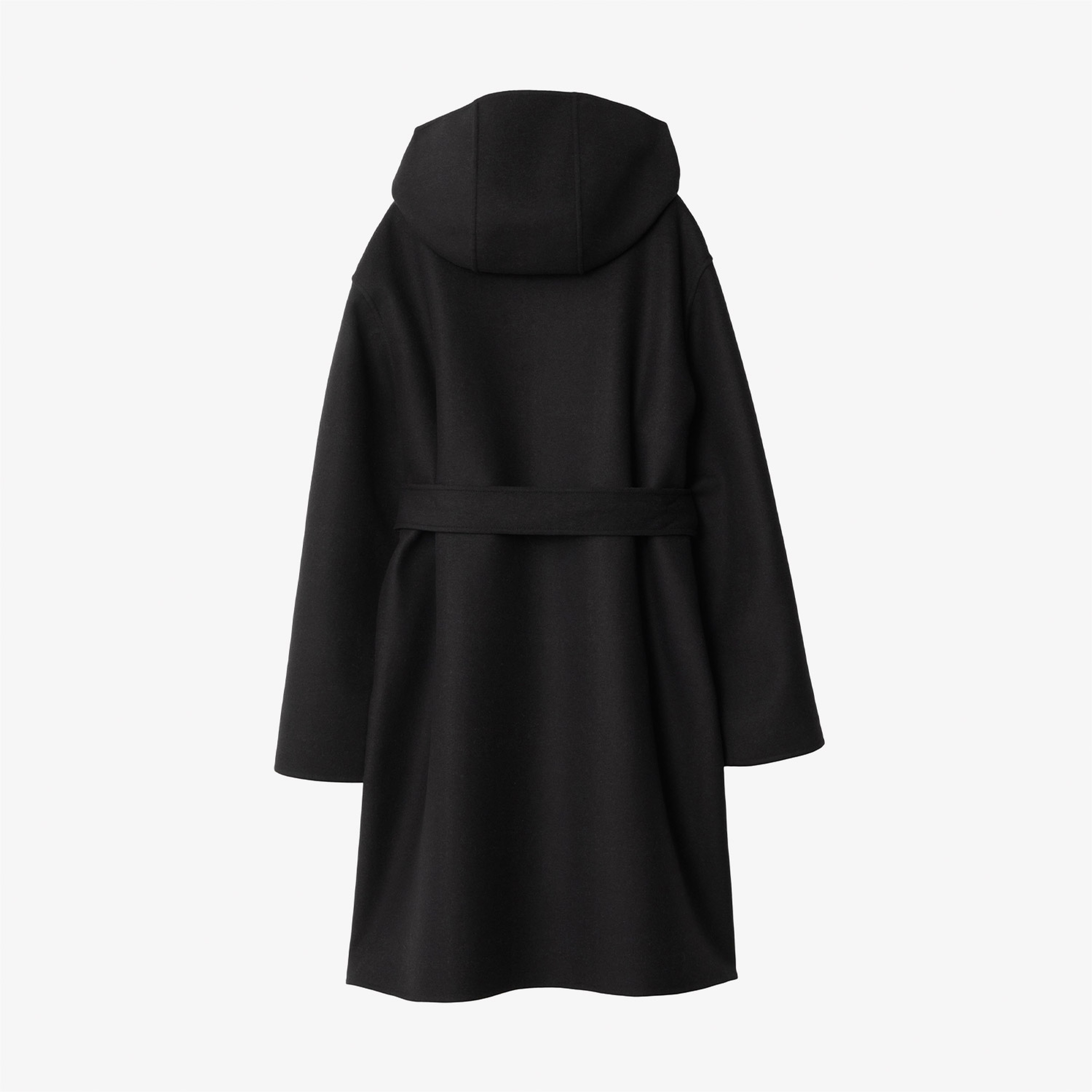 Burberry Mid-length Reversible Check Yün Kadın Siyah Mont