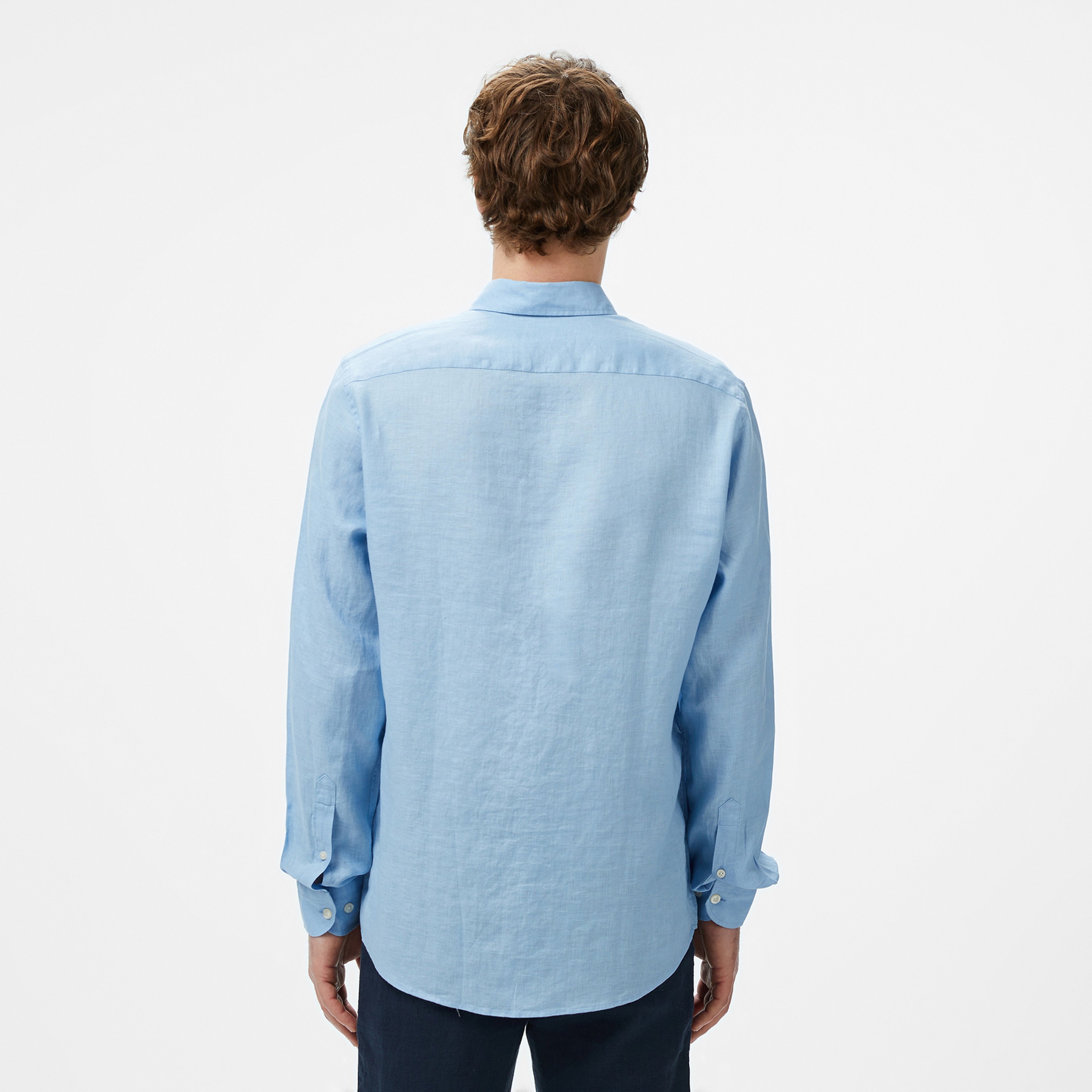 Nauticn Erkek Mavi Classic Fit Gömlek