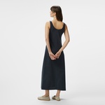 Nautica Kadın Siyah V Yaka Kolsuz Elbise