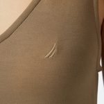 Nautica Kadın Yeşil V Yaka Kolsuz Elbise