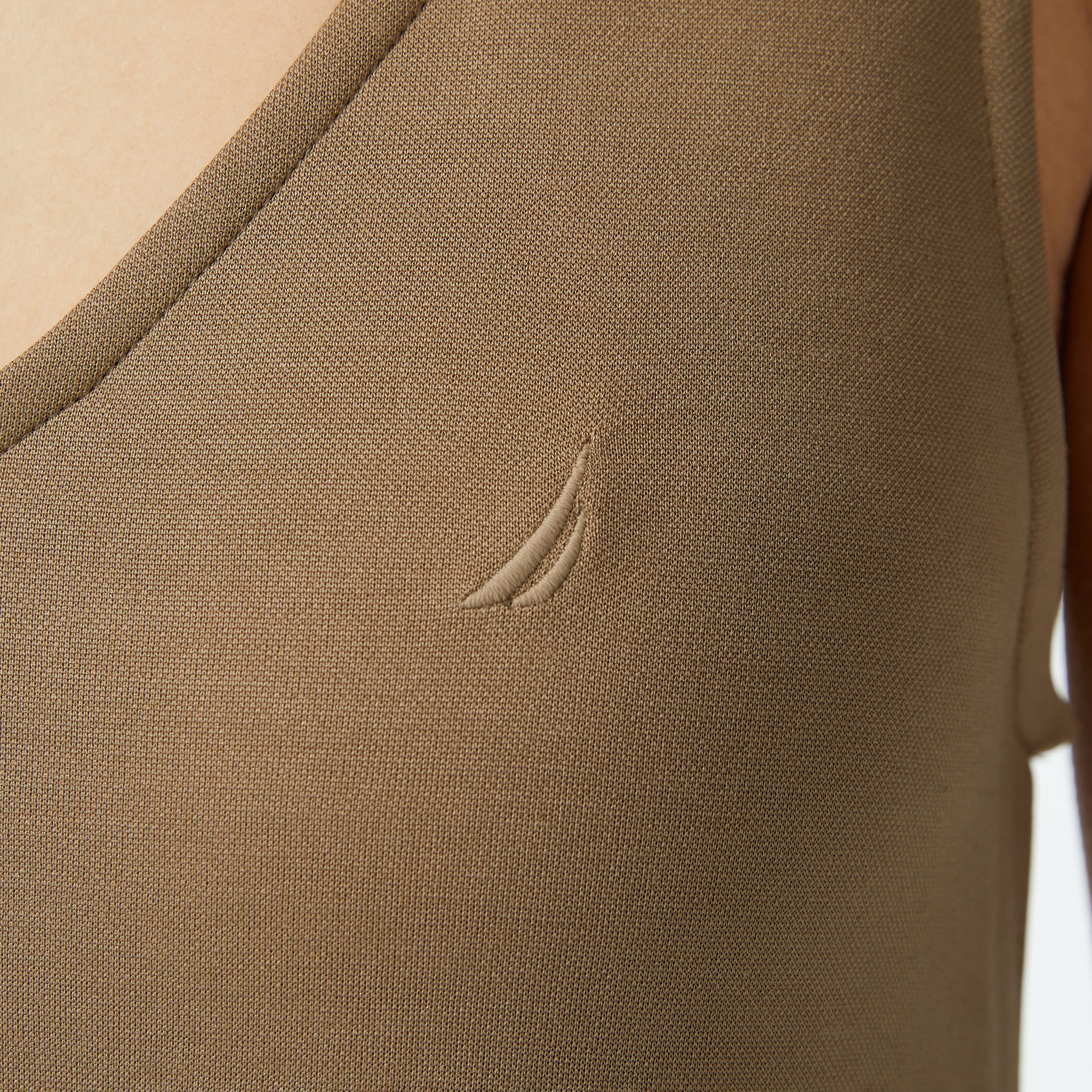 Nautica Kadın Yeşil V Yaka Kolsuz Elbise