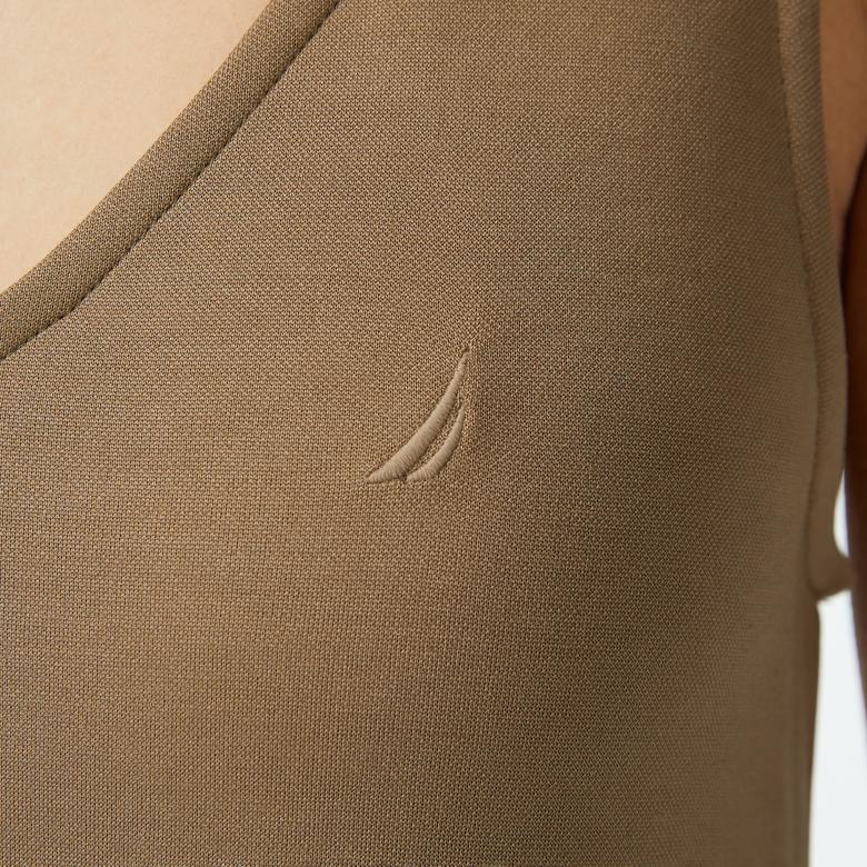 Nautica Kadın Yeşil V Yaka Kolsuz Elbise