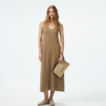 Nautica Kadın Yeşil V Yaka Kolsuz Elbise