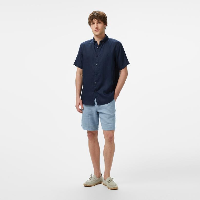 Nautica Erkek Lacivert Classic Fit Gömlek