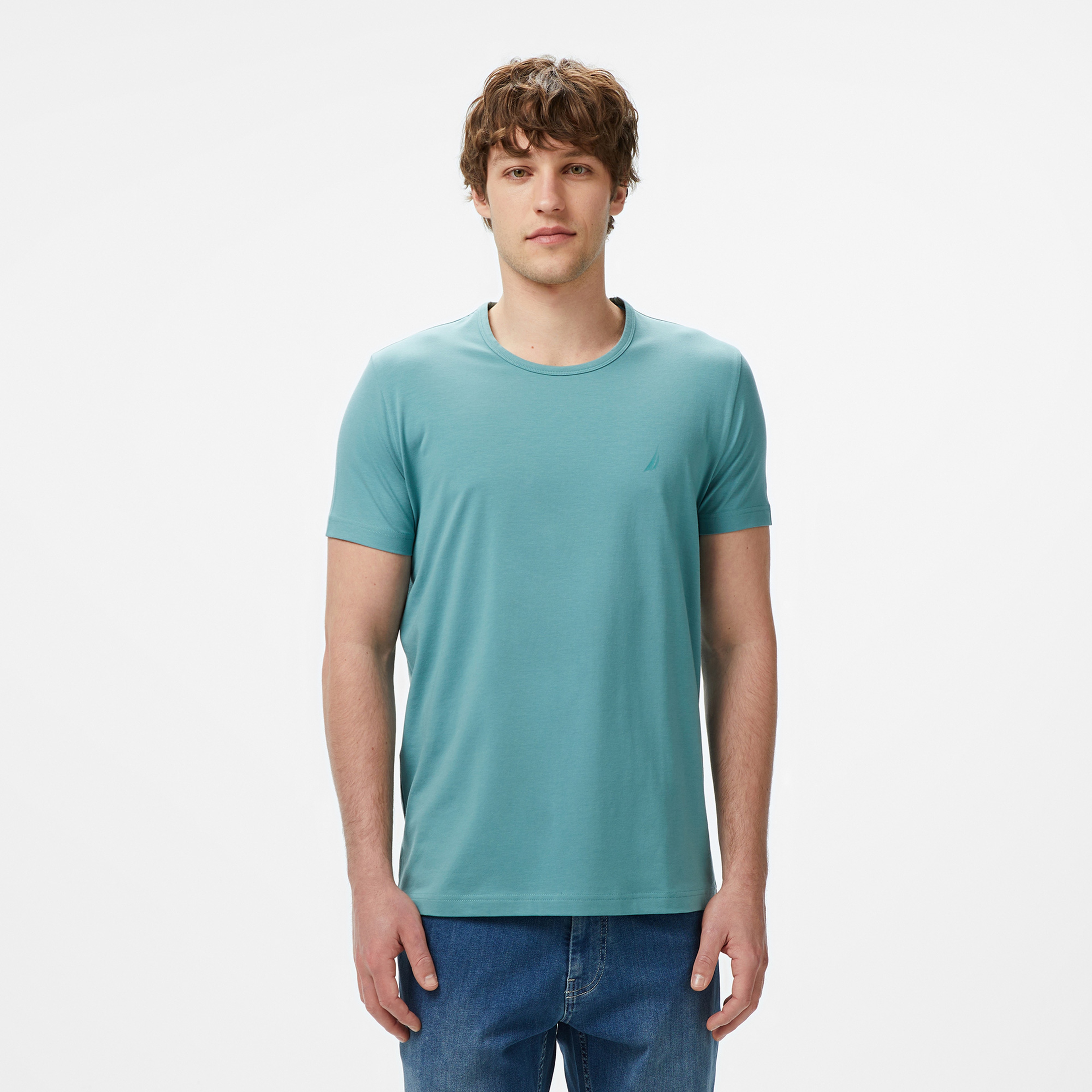 Nautara Erkek Yeşil Regular Fit T-Shirt