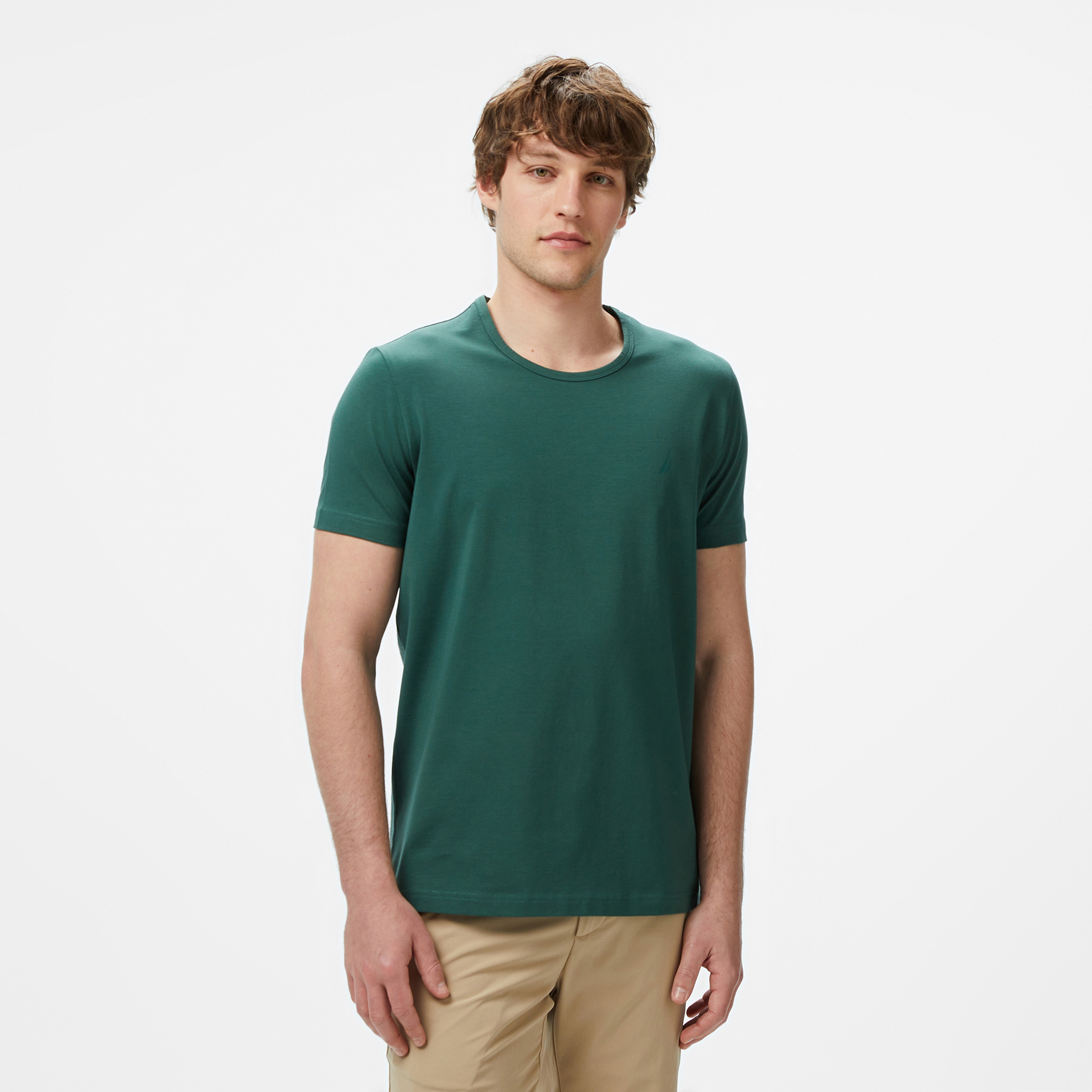 Nautara Erkek Yeşil Regular Fit T-Shirt