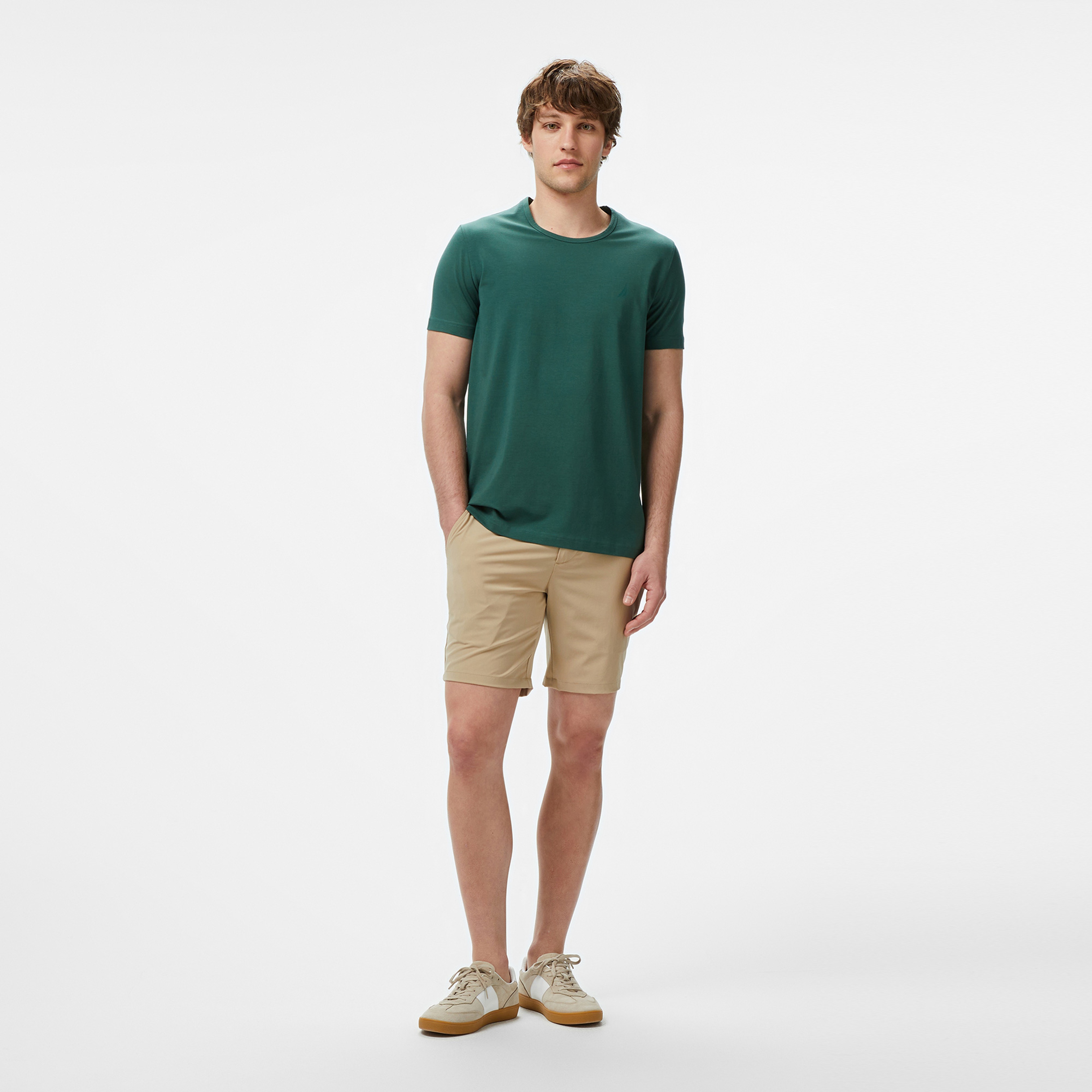 Nautara Erkek Yeşil Regular Fit T-Shirt