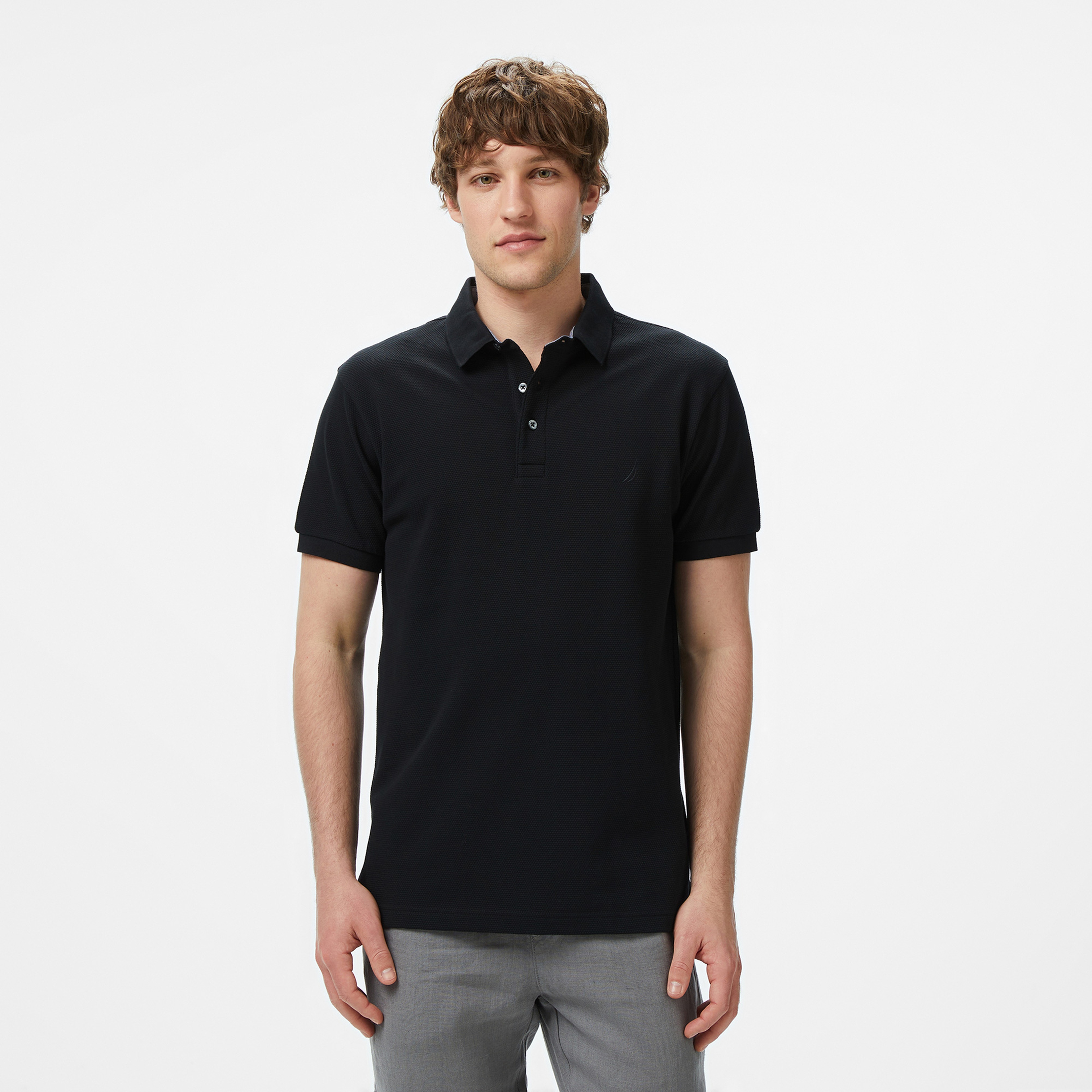 Nautica Erkek Siyah Classic Fit Polo