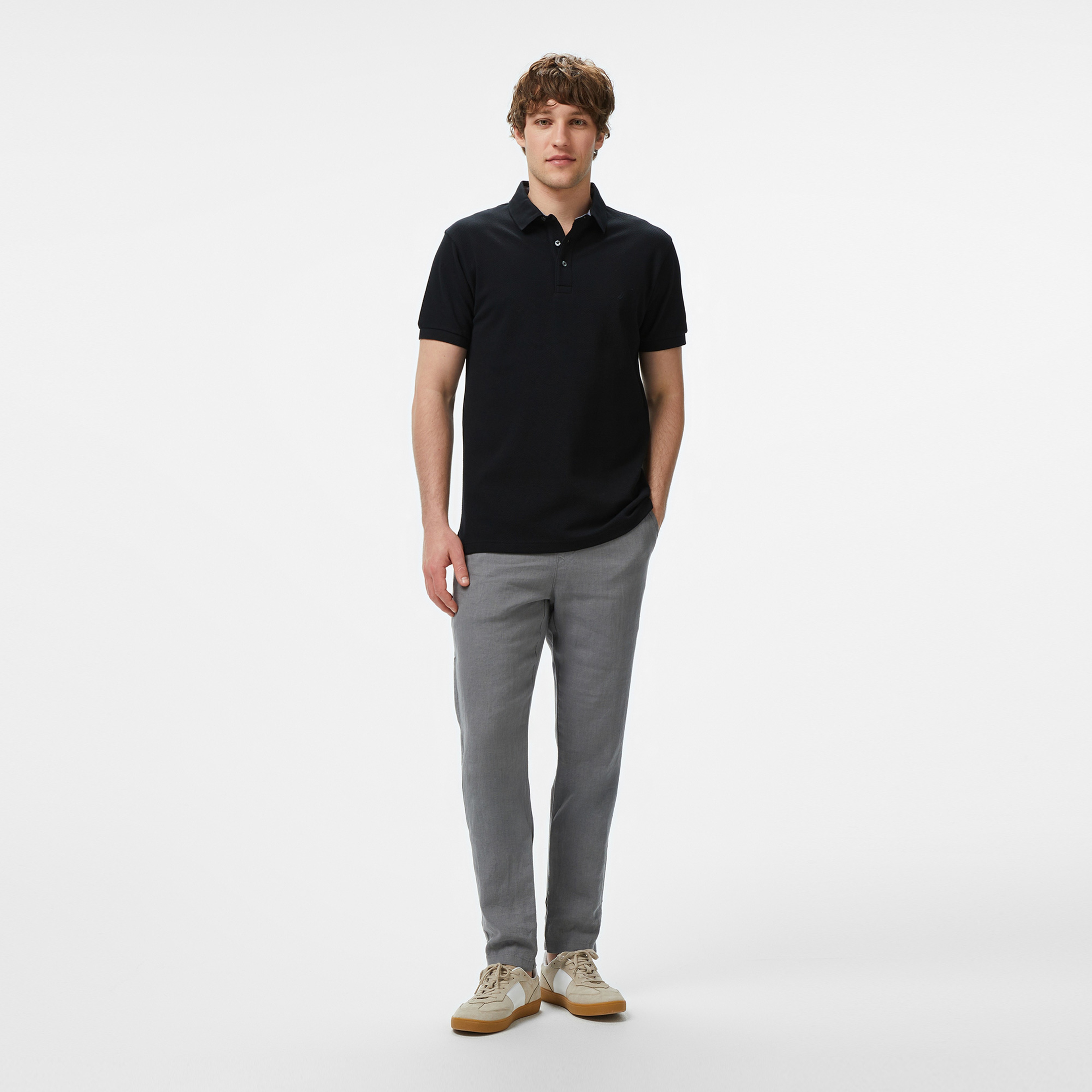 Nautica Erkek Siyah Classic Fit Polo