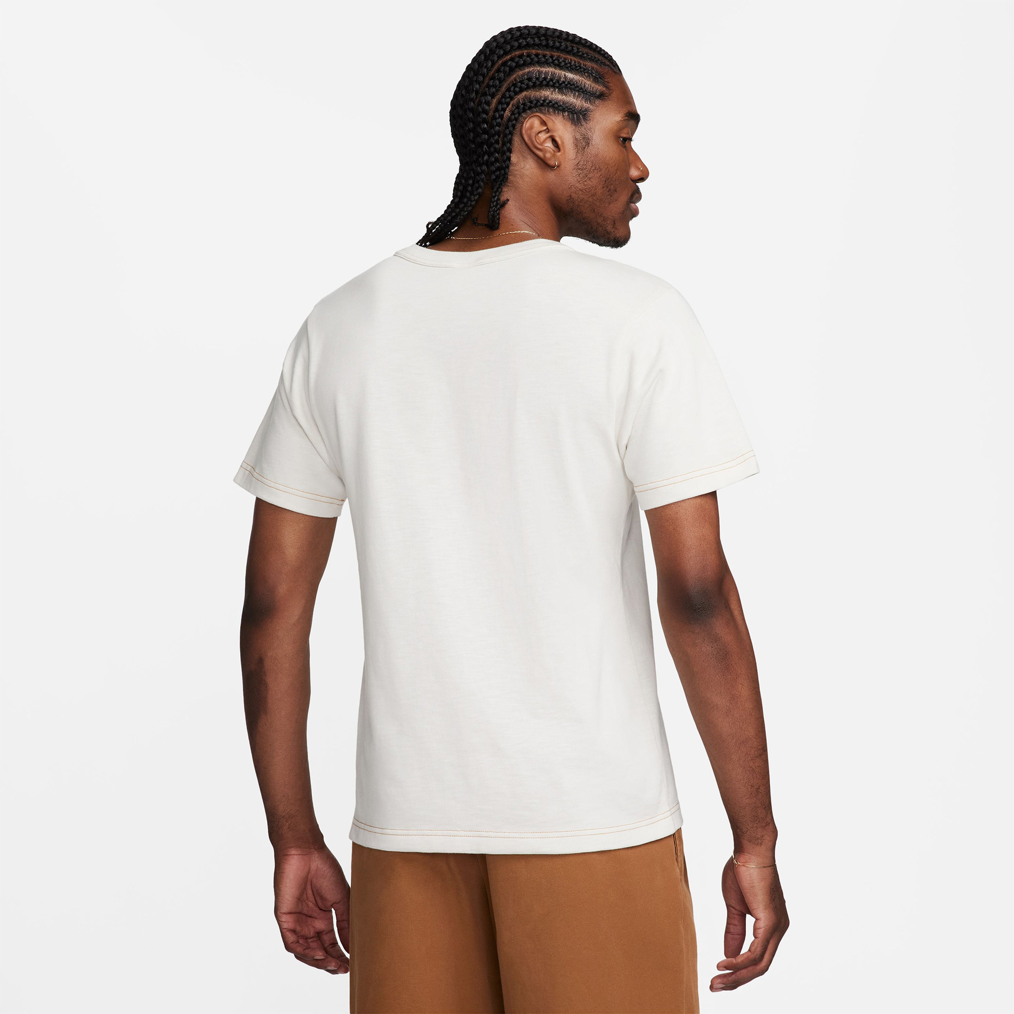 Nike Life Knit Erkek Krem T-Shirt