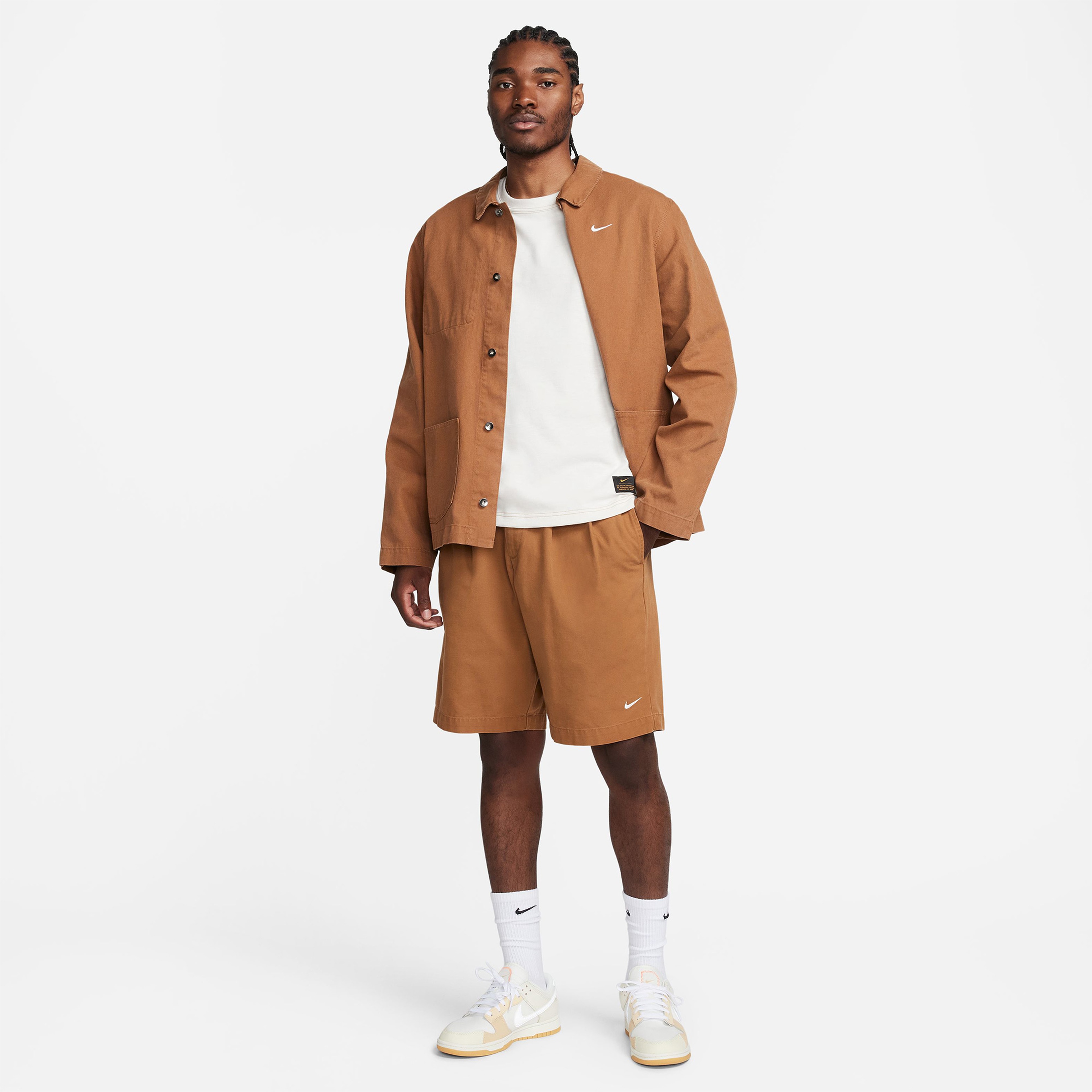 Nike Life Knit Erkek Krem T-Shirt