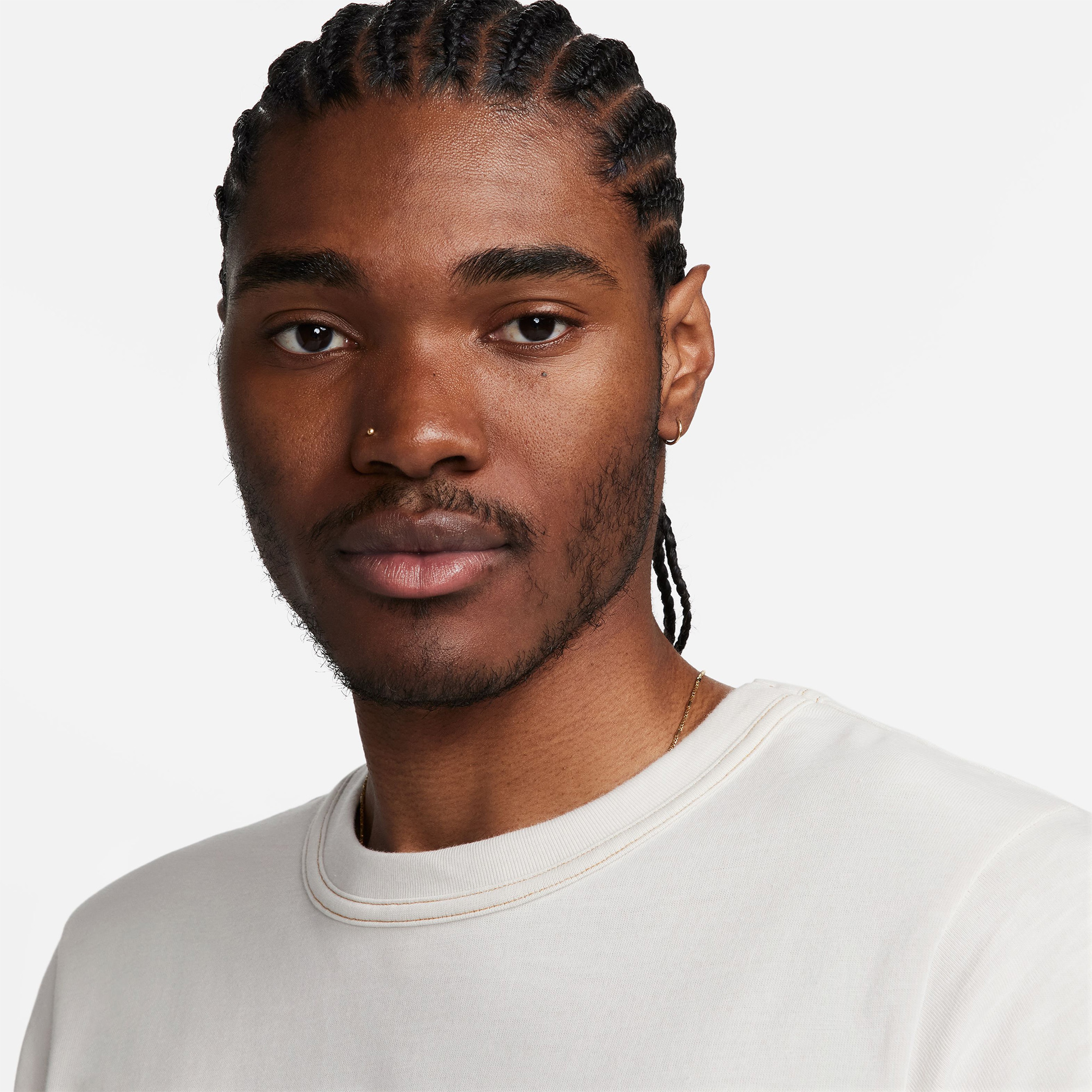 Nike Life Knit Erkek Krem T-Shirt