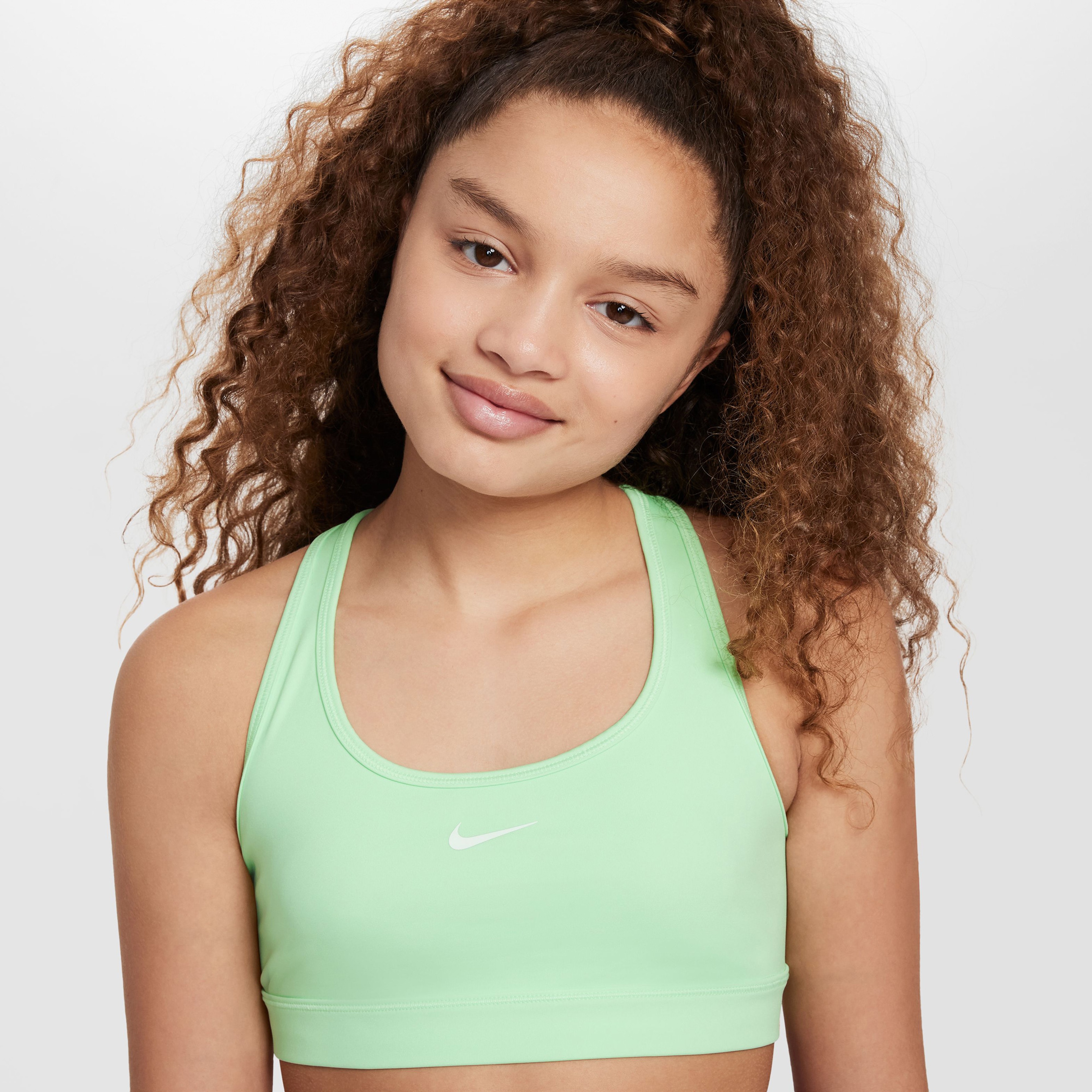 Nike Swoosh Çocuk Yeşil Bra
