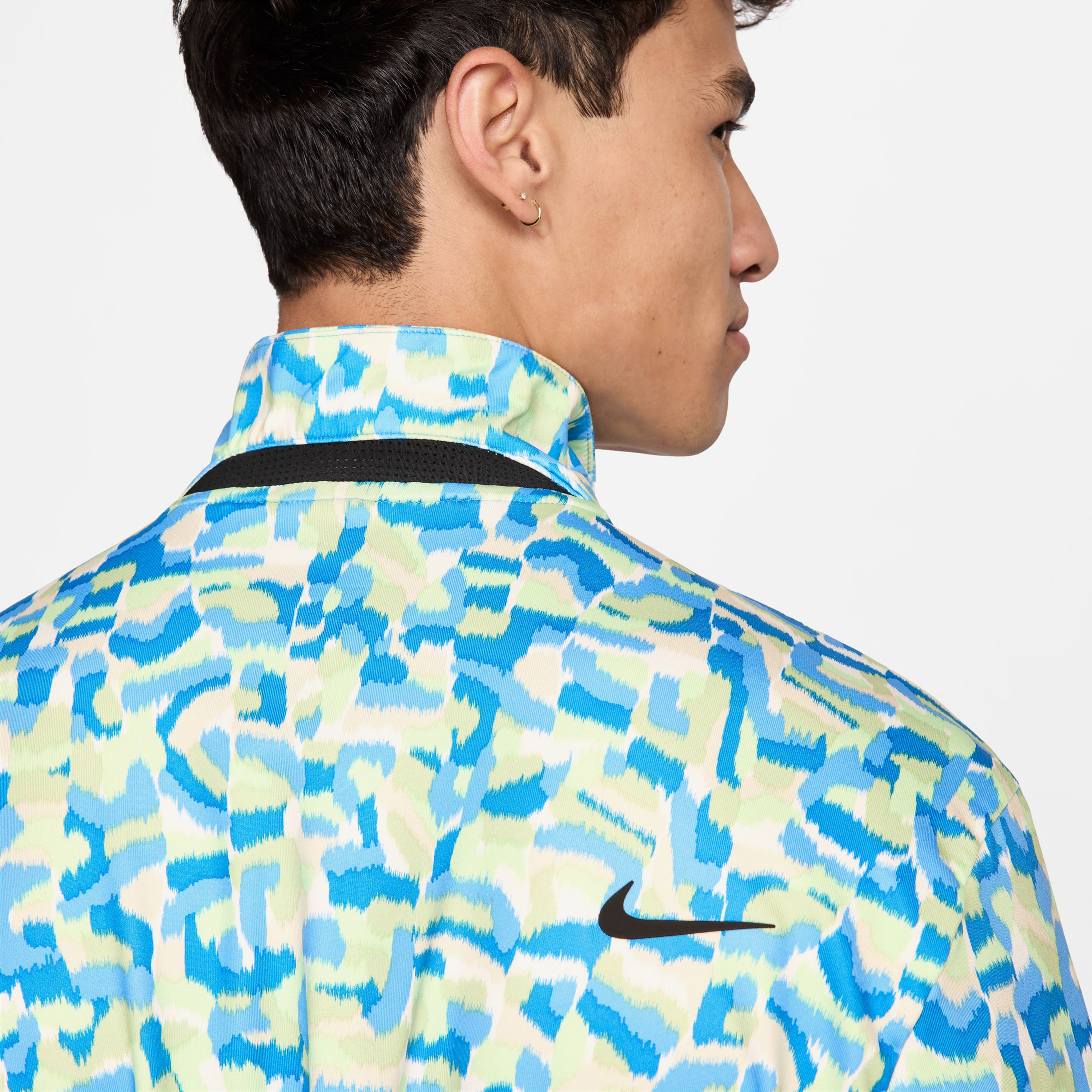 Nike Dri-Fit Tour Erkek Mavi Polo