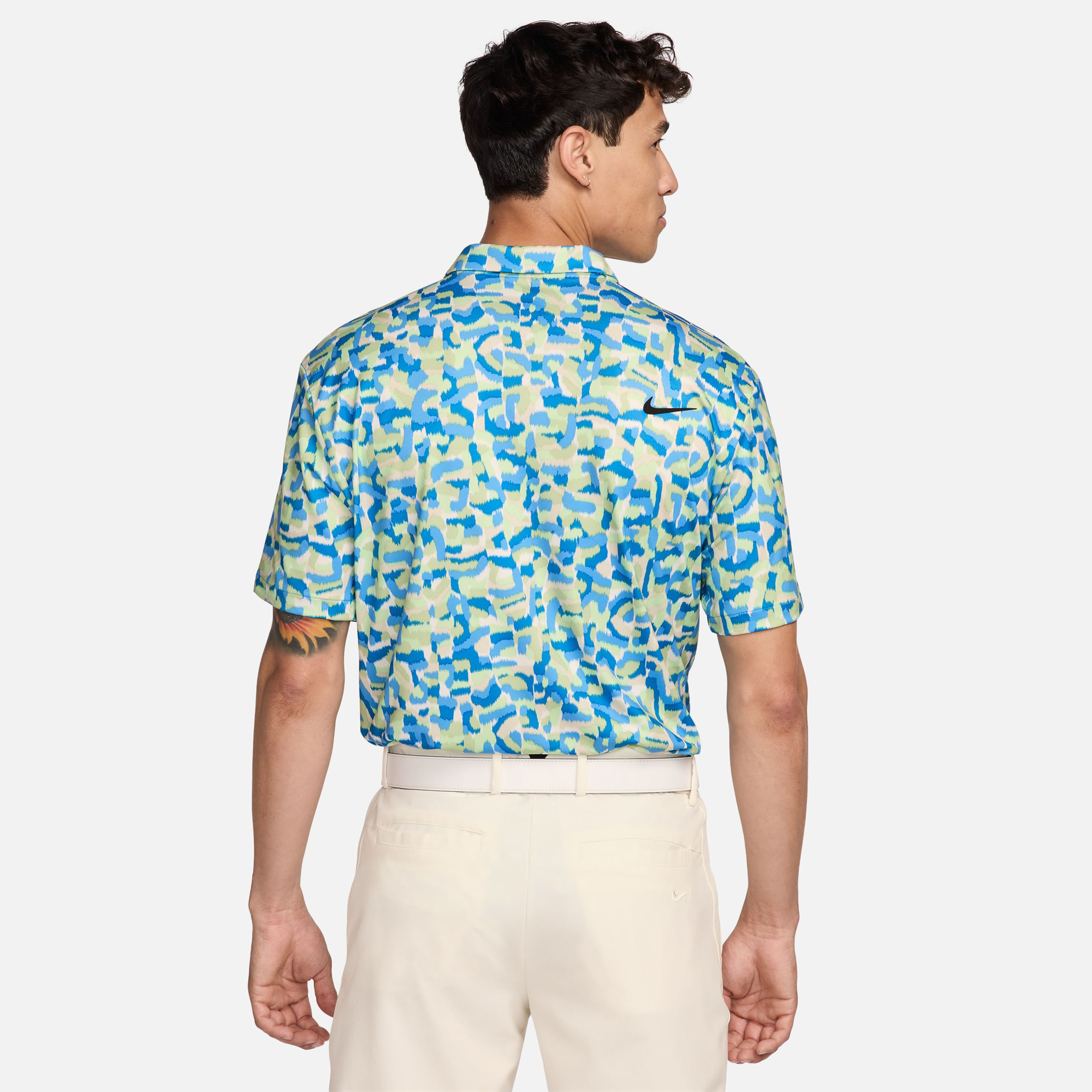 Nike Dri-Fit Tour Erkek Mavi Polo