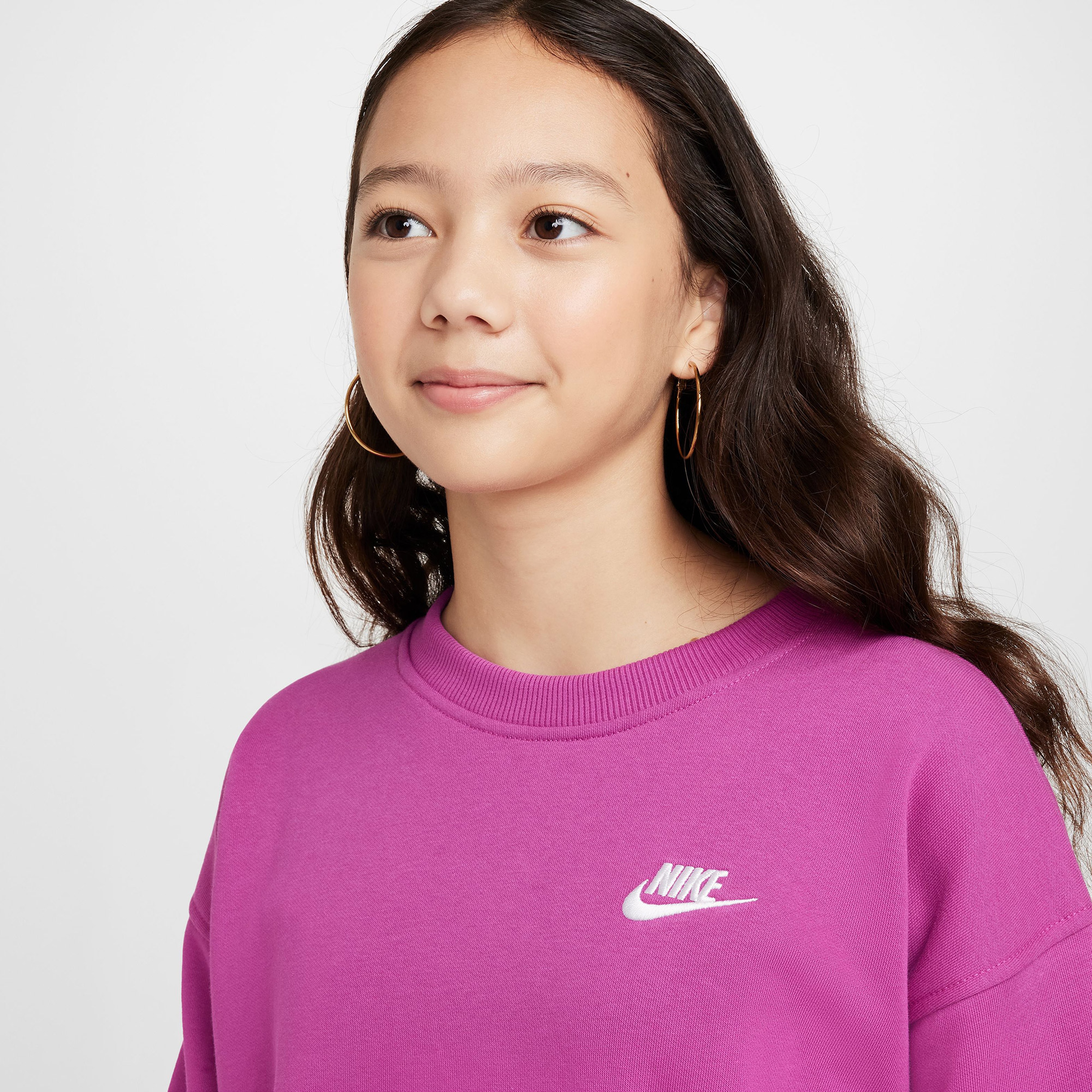 Nike Sportswear Club Fleece Çocuk Mor Sweatshirt