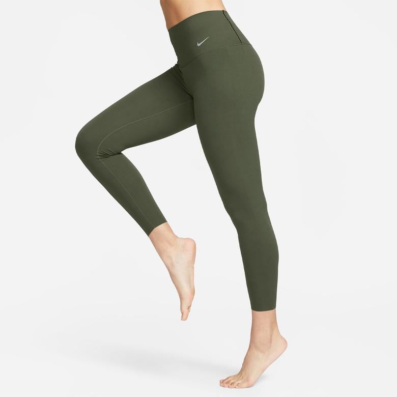 Nike Dri-FIT Zenvy High Rise 7/8 Kadın Haki Tayt