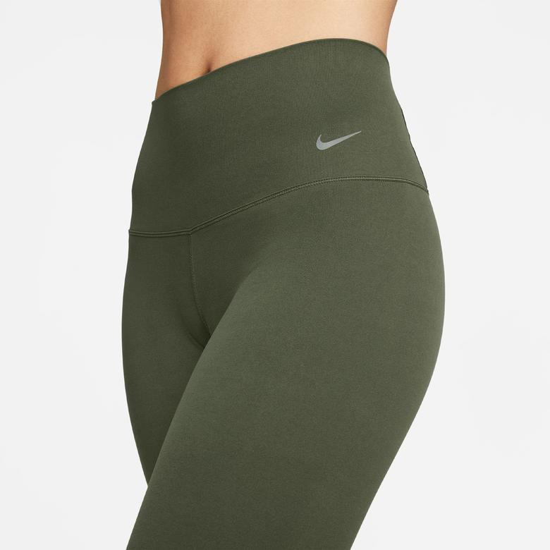 Nike Dri-FIT Zenvy High Rise 7/8 Kadın Haki Tayt