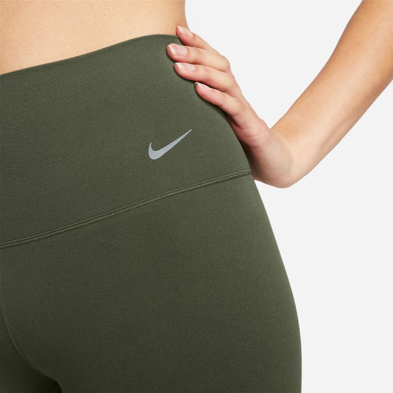 Nike Dri-FIT Zenvy High Rise 7/8 Kadın Haki Tayt