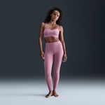 Nike Dri-Fit Alate Trace Kadın Mor Bra