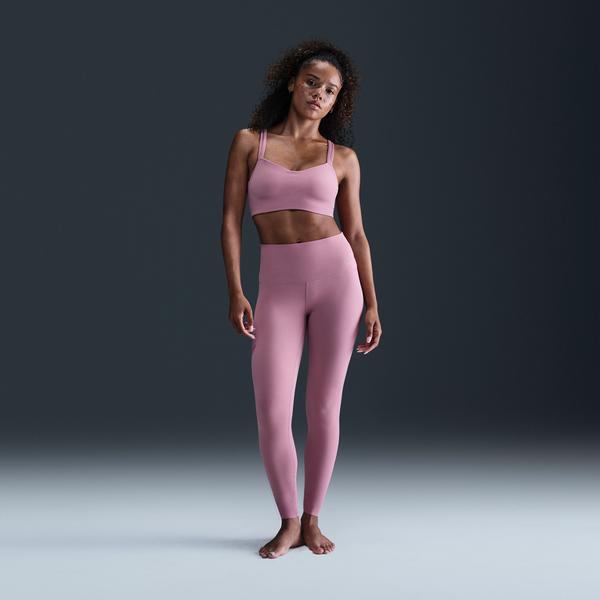 Nike Dri-Fit Alate Trace Kadın Mor Bra