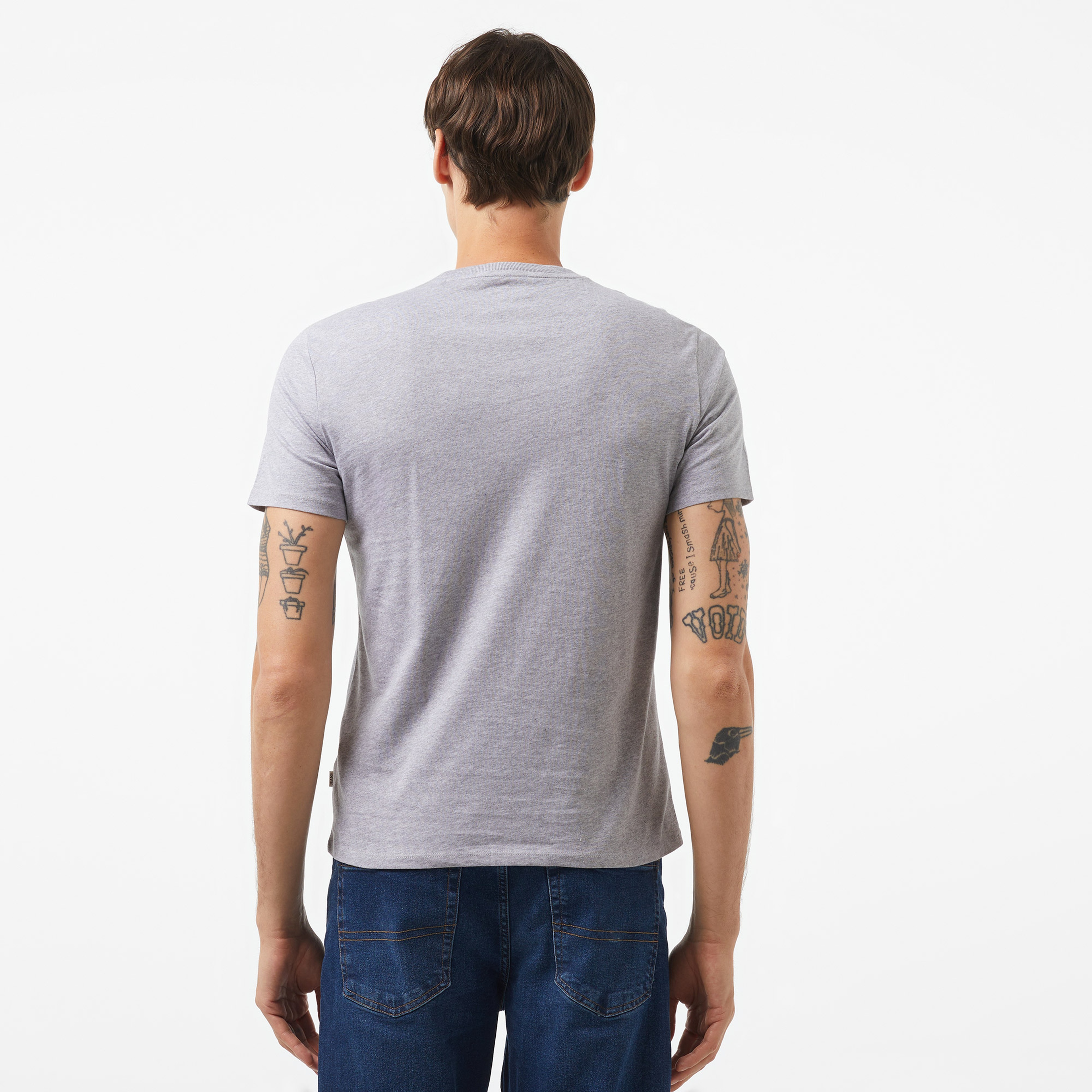 Guess Slim Guess Organic Cotton 160Gsm Erkek Mavi T-Shirt