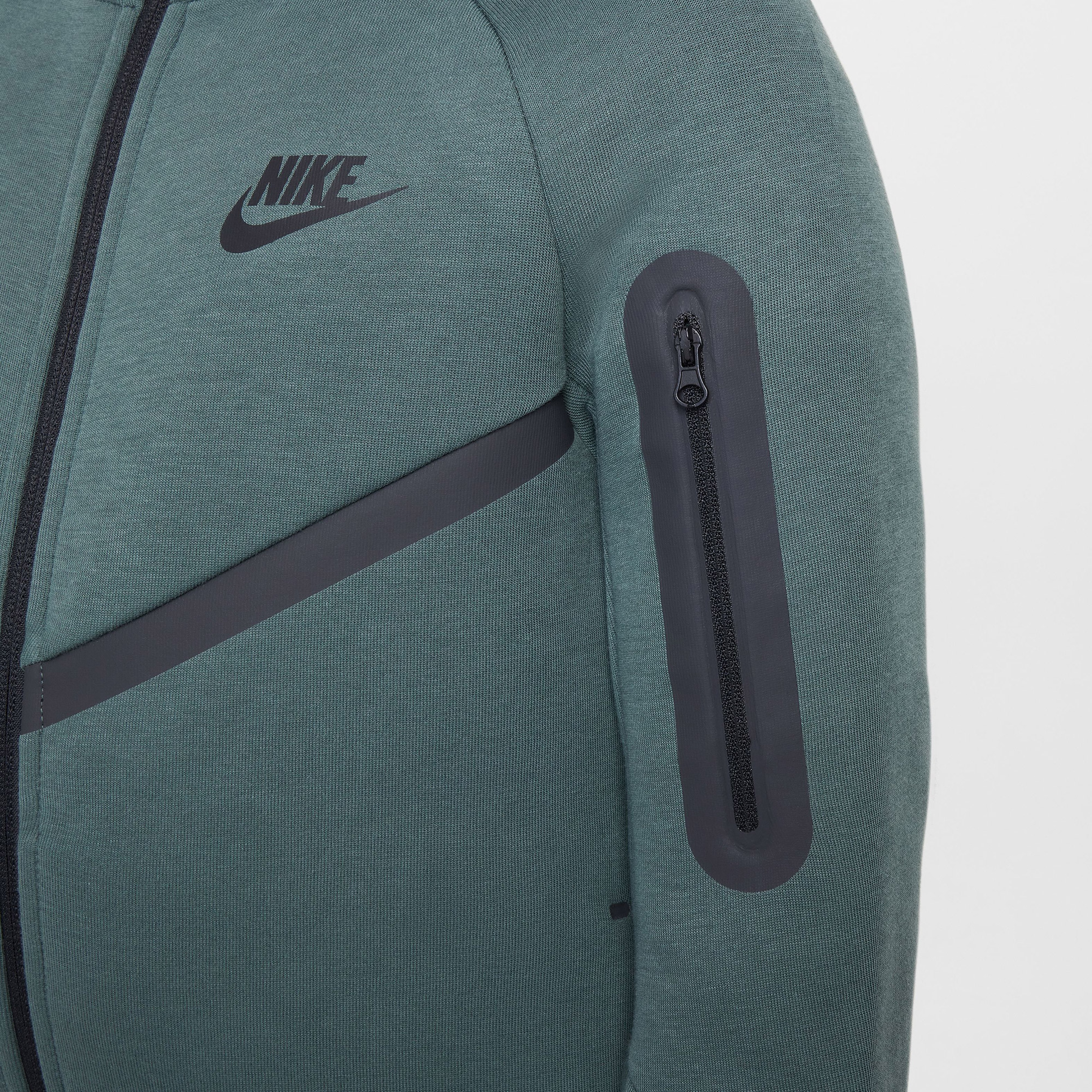 Nike Sportswear Tech Fleece Full Zip Çocuk Yeşil Hoodie