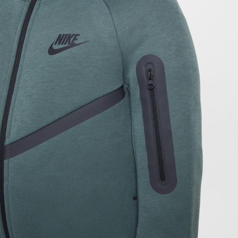 Nike Sportswear Tech Fleece Full Zip Çocuk Yeşil Hoodie
