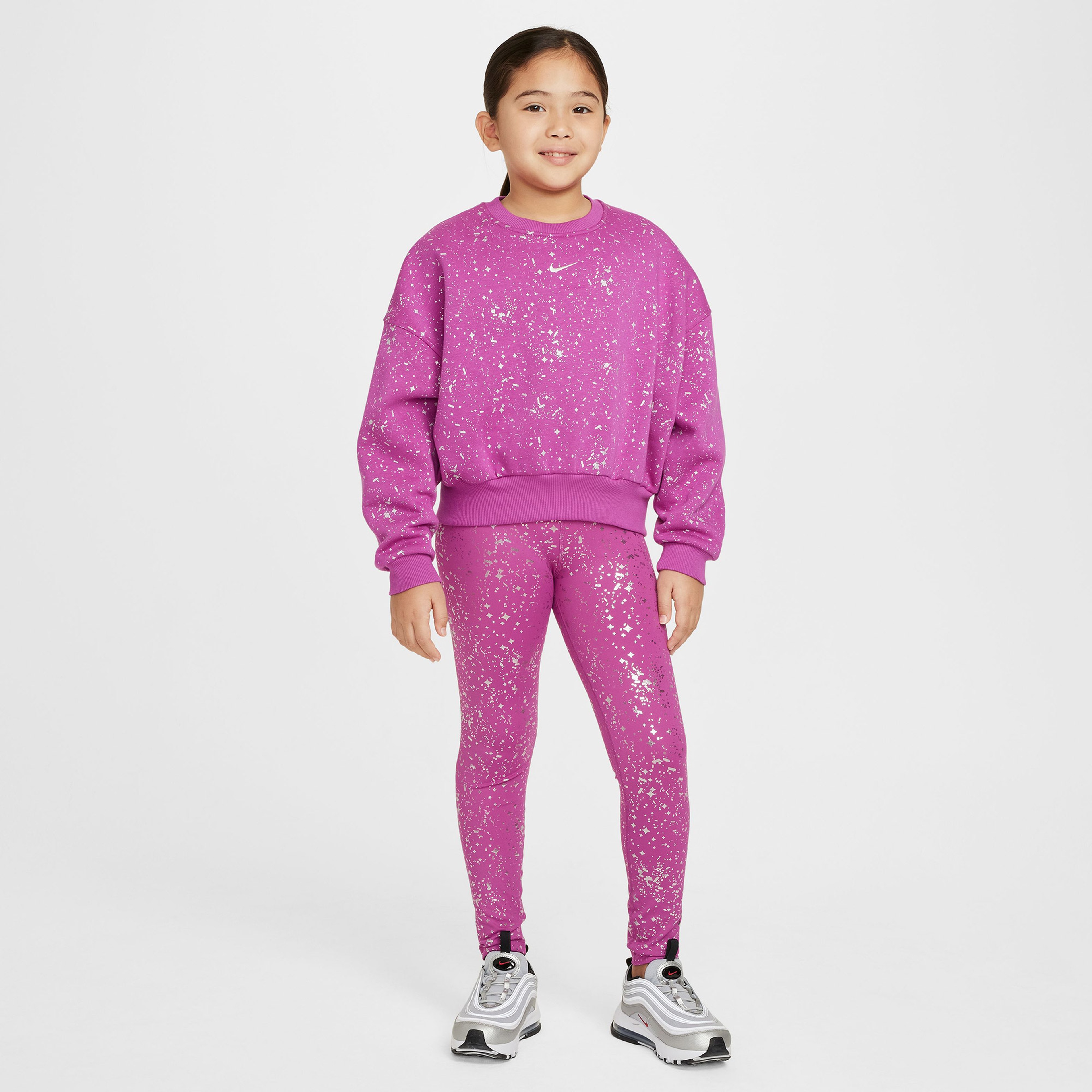 Nike Dri-Fit One Çocuk Mor Tayt