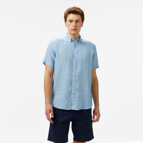 Nautica Erkek Mavi Classic Fit Gömlek