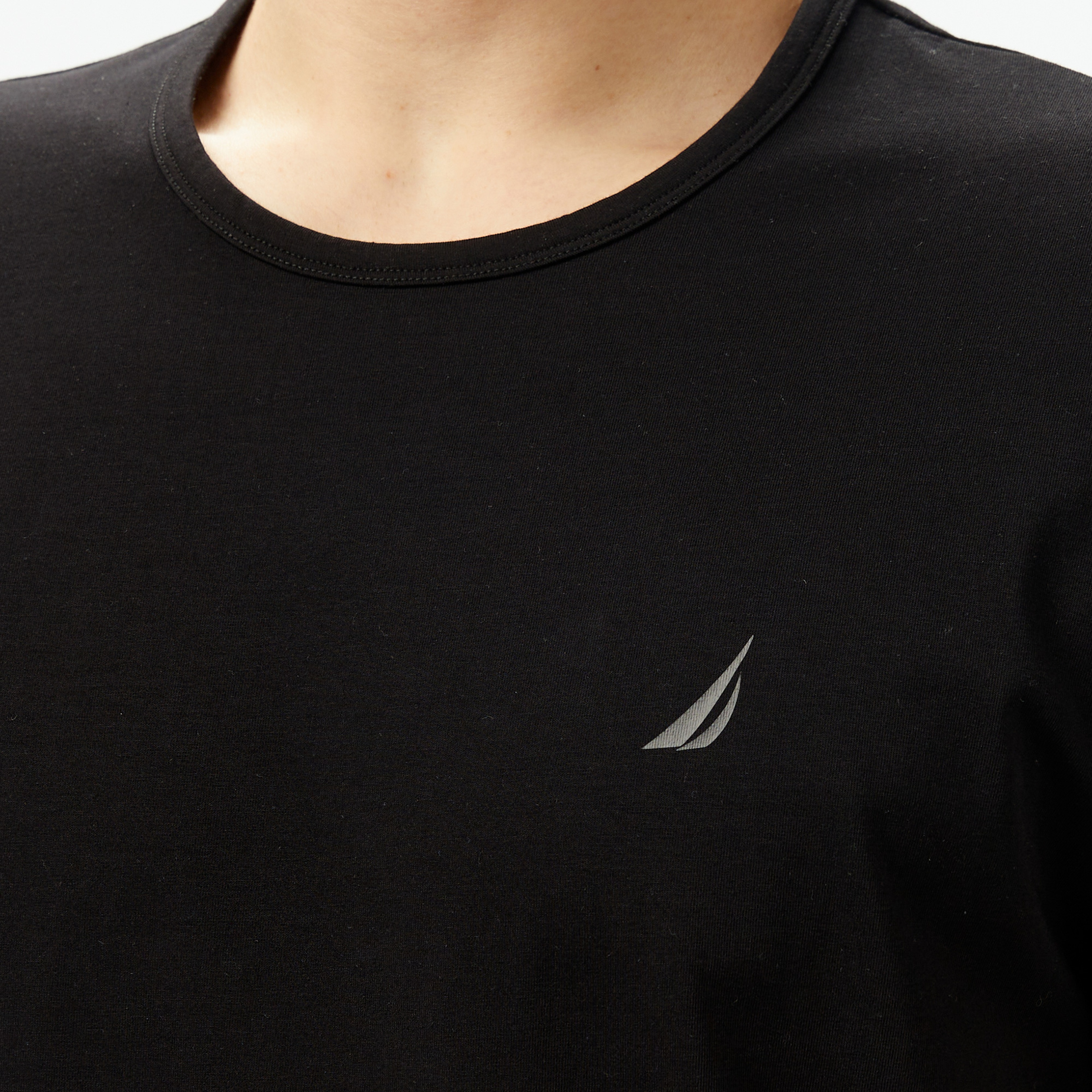 Nautara Erkek Siyah Regular Fit T-Shirt