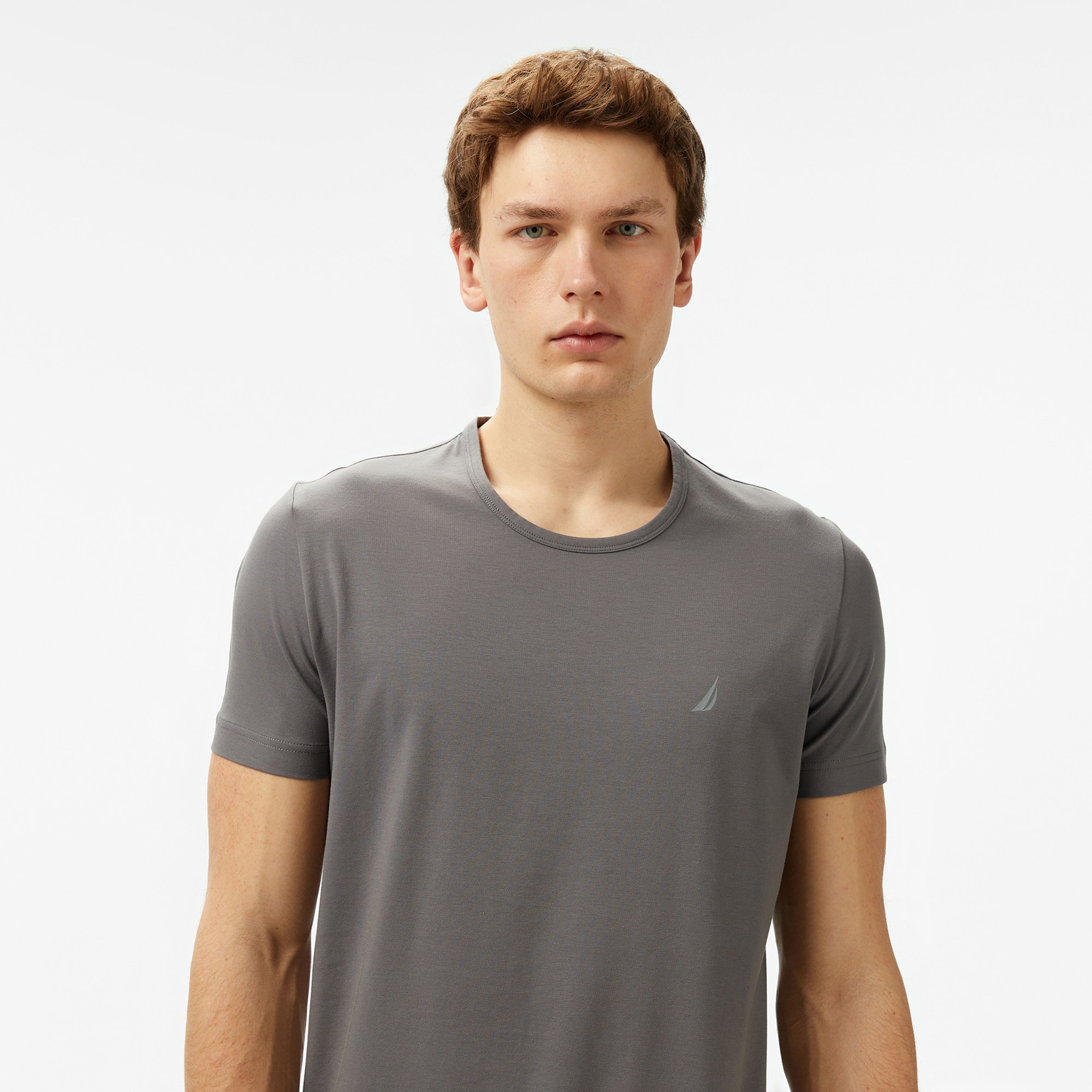 Nautica Erkek Gri Regular Fit T-Shirt